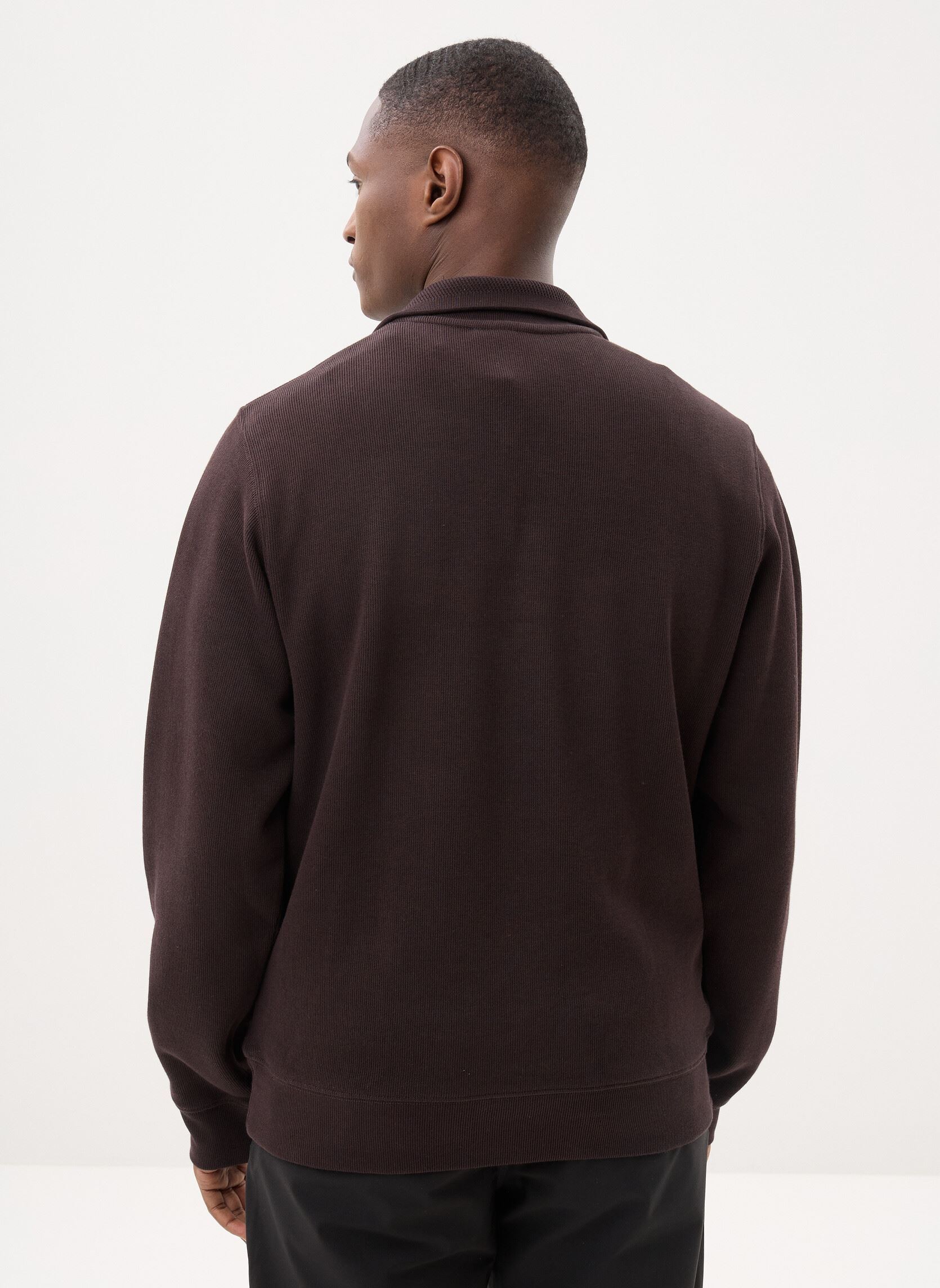 Sweatshirts Pull ML Demi-Zip SH1927 heren bruin Lacoste Sweatshirts Pull ML Demi-Zip SH1927 heren bruin BUFFLE