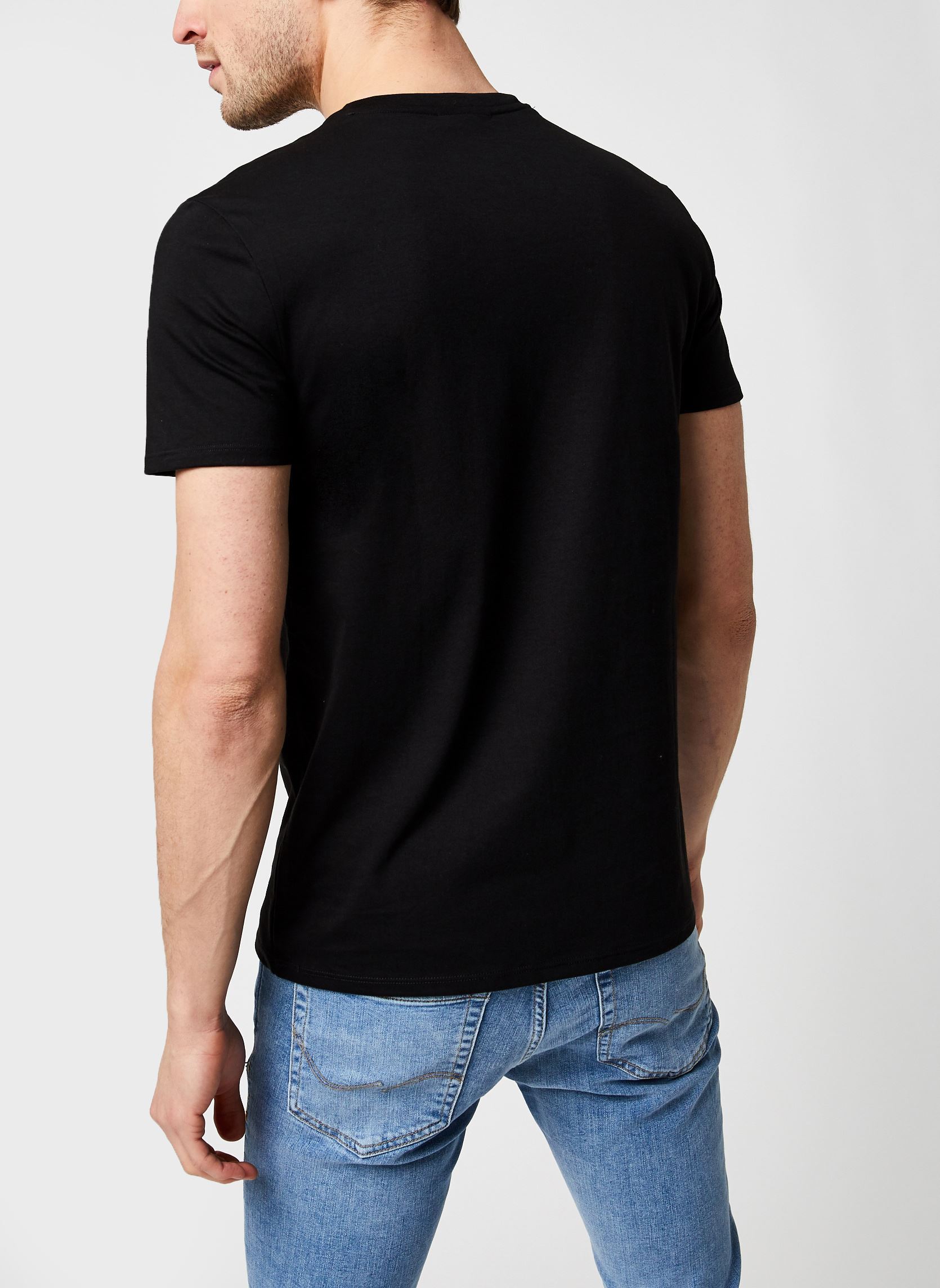 Tee-shirts T-shirt col V en jersey de coton homme noir Lacoste Tee-shirts T-shirt col V en jersey de coton homme noir NOIR
