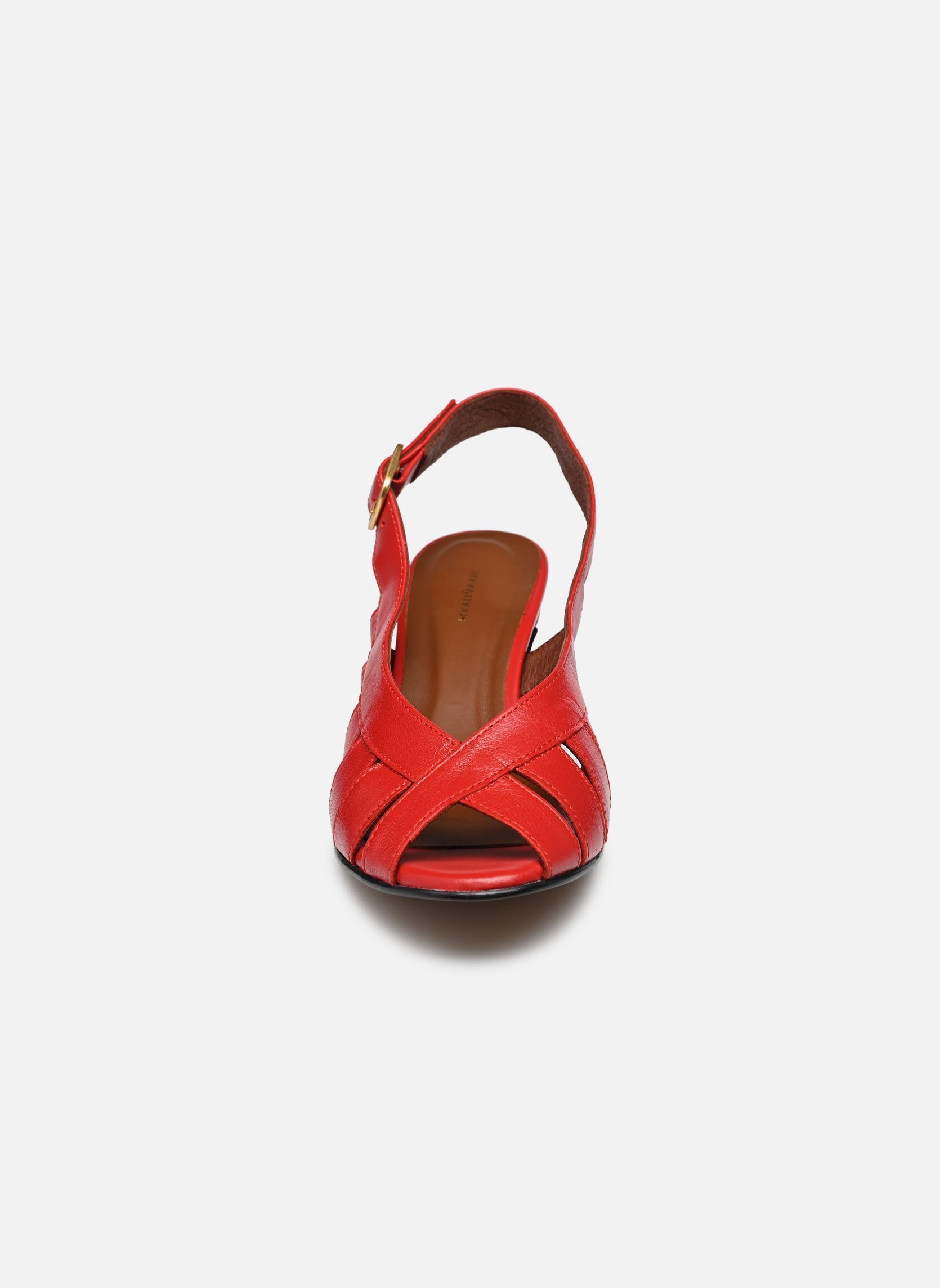 Sandalias SOPHIE 50 mujer rojo Anonymous Copenhagen Sandalias SOPHIE 50 mujer rojo SHINY LAMB RUBY RED
