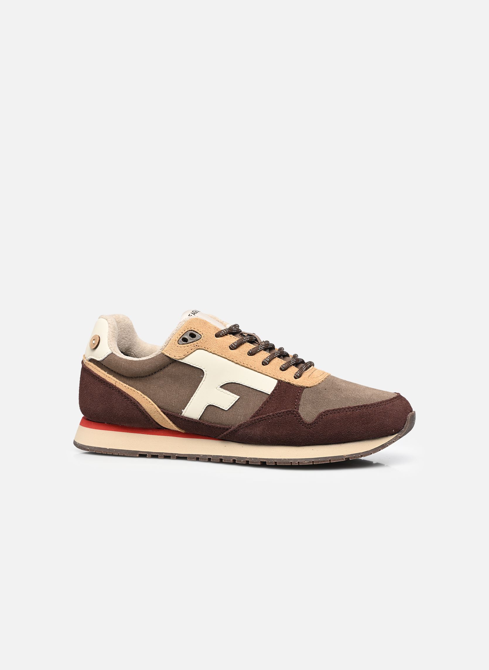 Lage sneakers ELM SYN WOVEN SUEDE M heren bruin Faguo Lage sneakers ELM SYN WOVEN SUEDE M heren bruin TAUPE