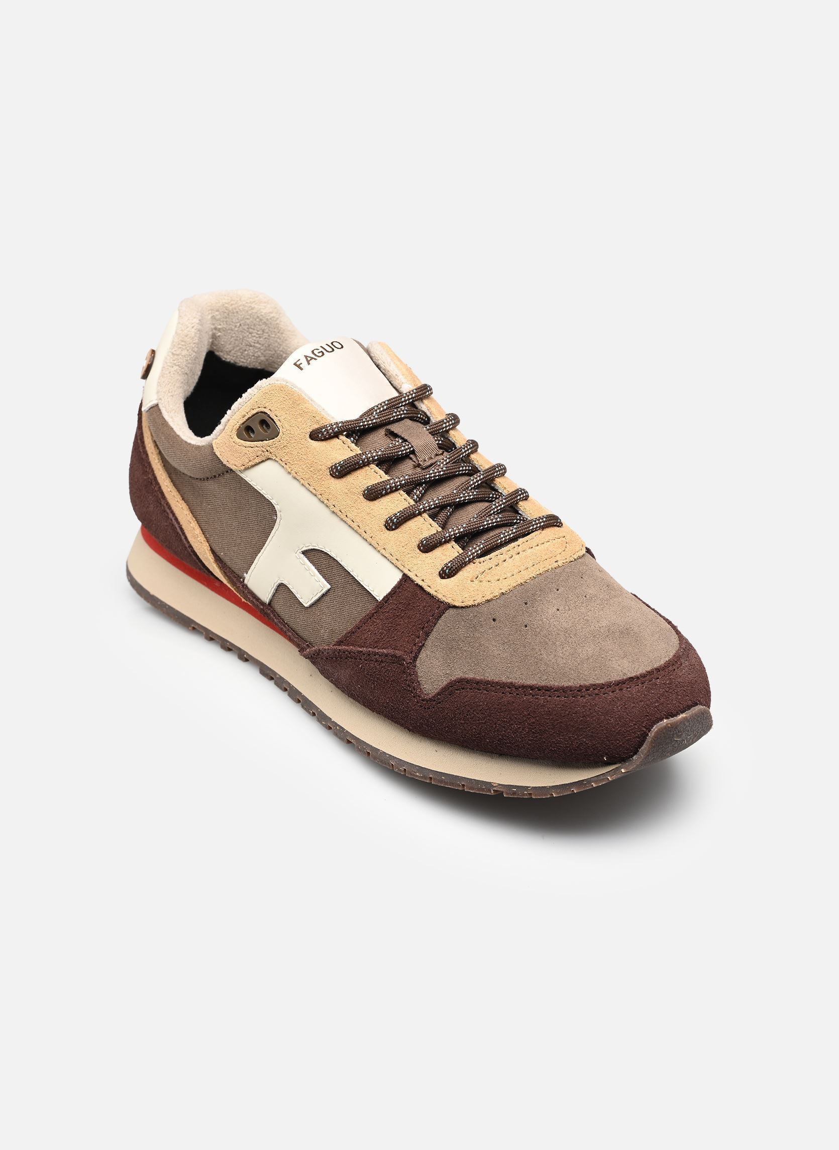 Baskets Faguo ELM BASKETS SYN WOVEN SUEDE M pour Homme - F25CG2103-BRO46