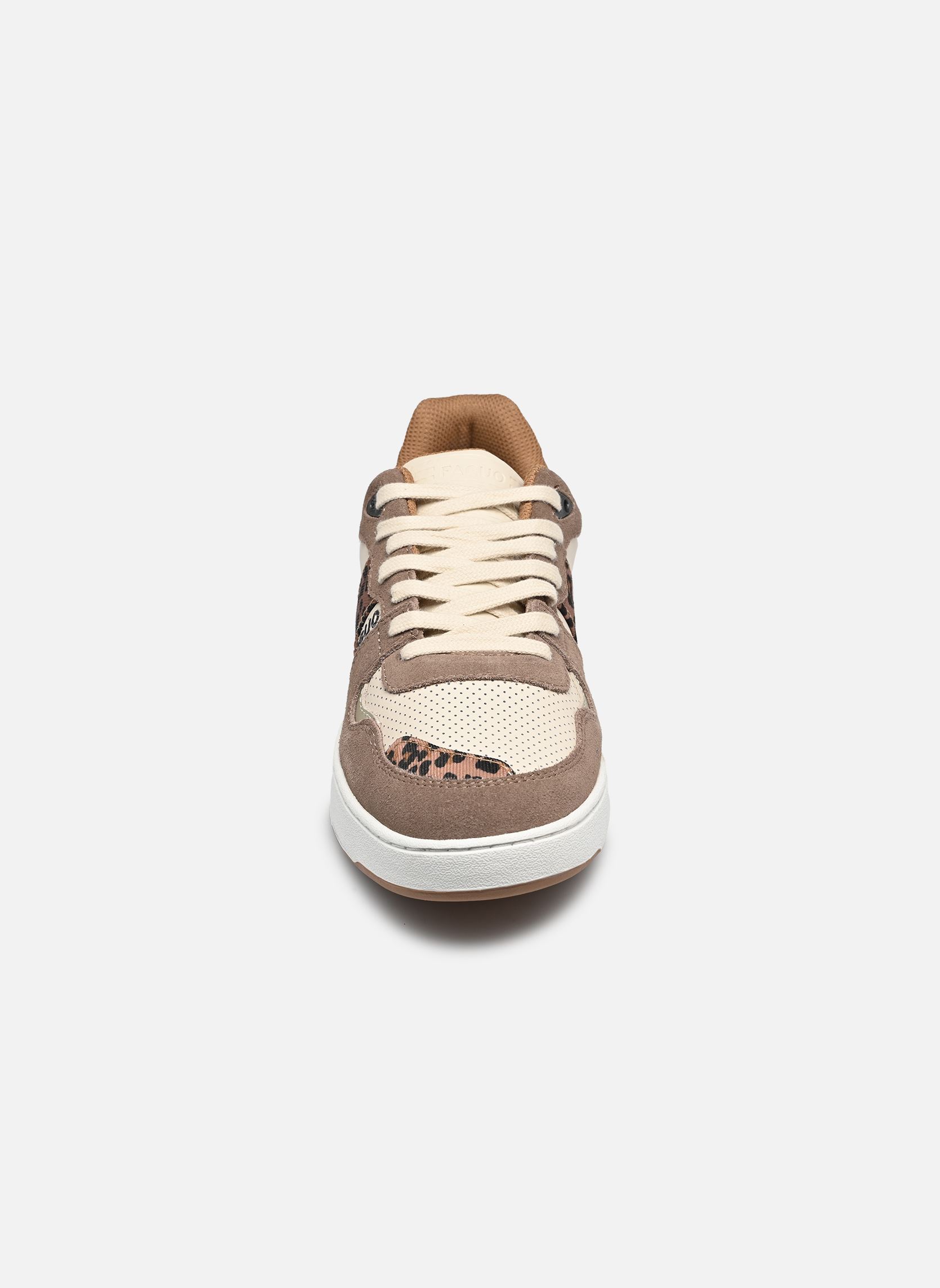 Niedrige Sneaker CEIBA BASKETS LEATHER SUEDE W damen mehrfarbig Faguo Niedrige Sneaker CEIBA BASKETS LEATHER SUEDE W damen mehrfarbig ECRU/LEOPARD
