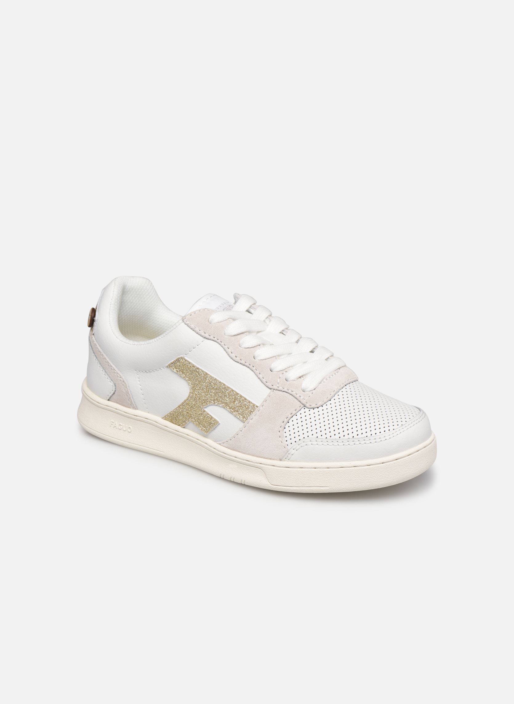 Niedrige Sneaker BASKETS HAZEL LEATHER W damen weiß Faguo Niedrige Sneaker BASKETS HAZEL LEATHER W damen weiß WHI15