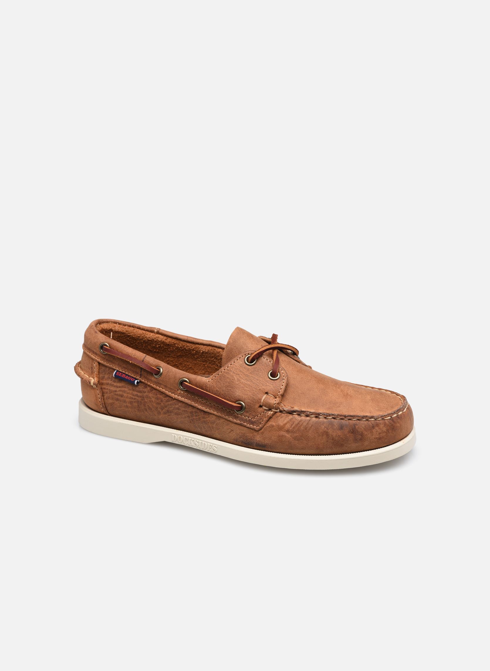 Zapatos náuticos Portland Crazy H Docksides hombre marrón Sebago Zapatos náuticos Portland Crazy H Docksides hombre marrón BROWN TAN