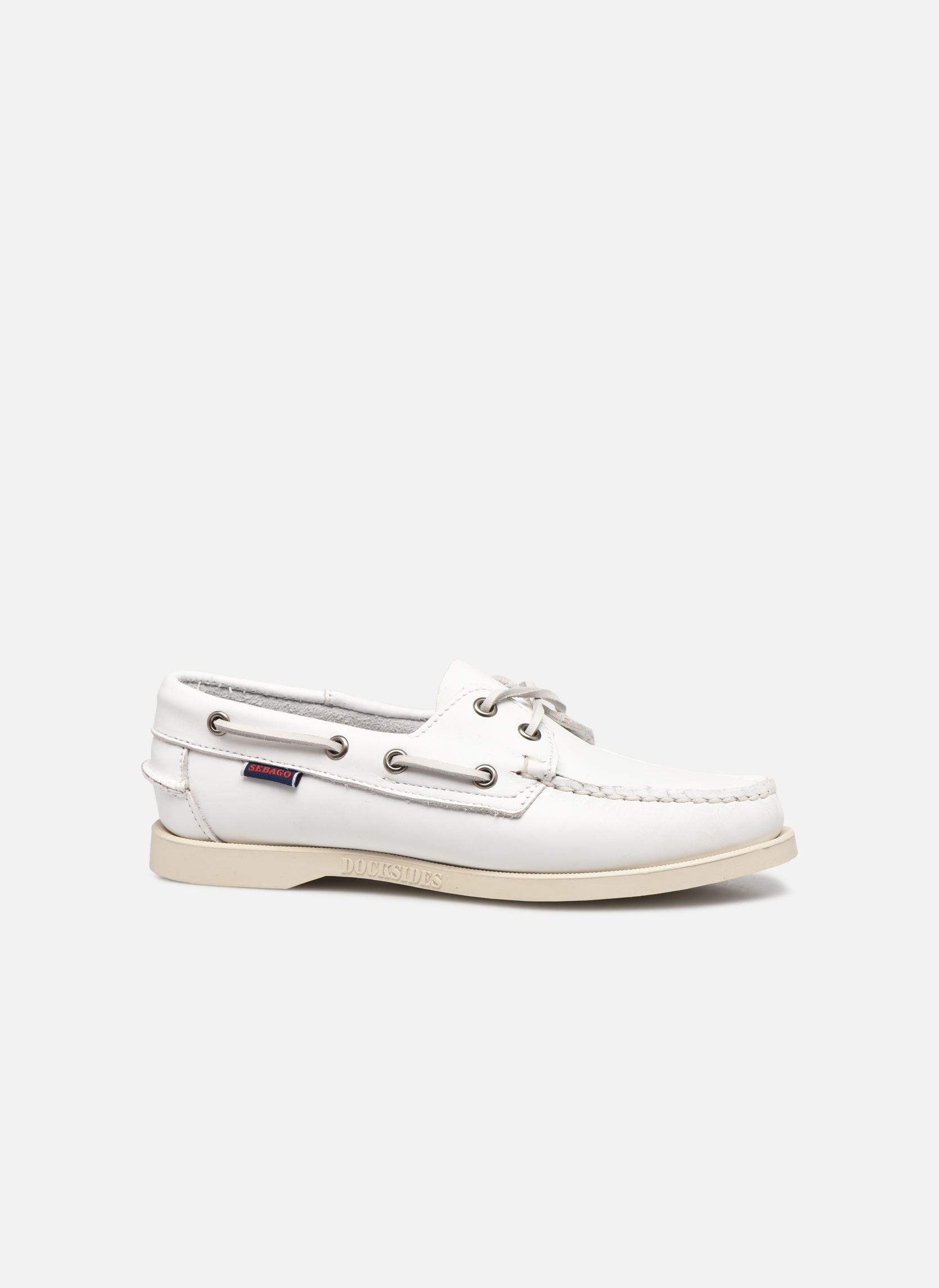 Mocassins Portland Docksides W femme blanc Sebago Mocassins Portland Docksides W femme blanc White