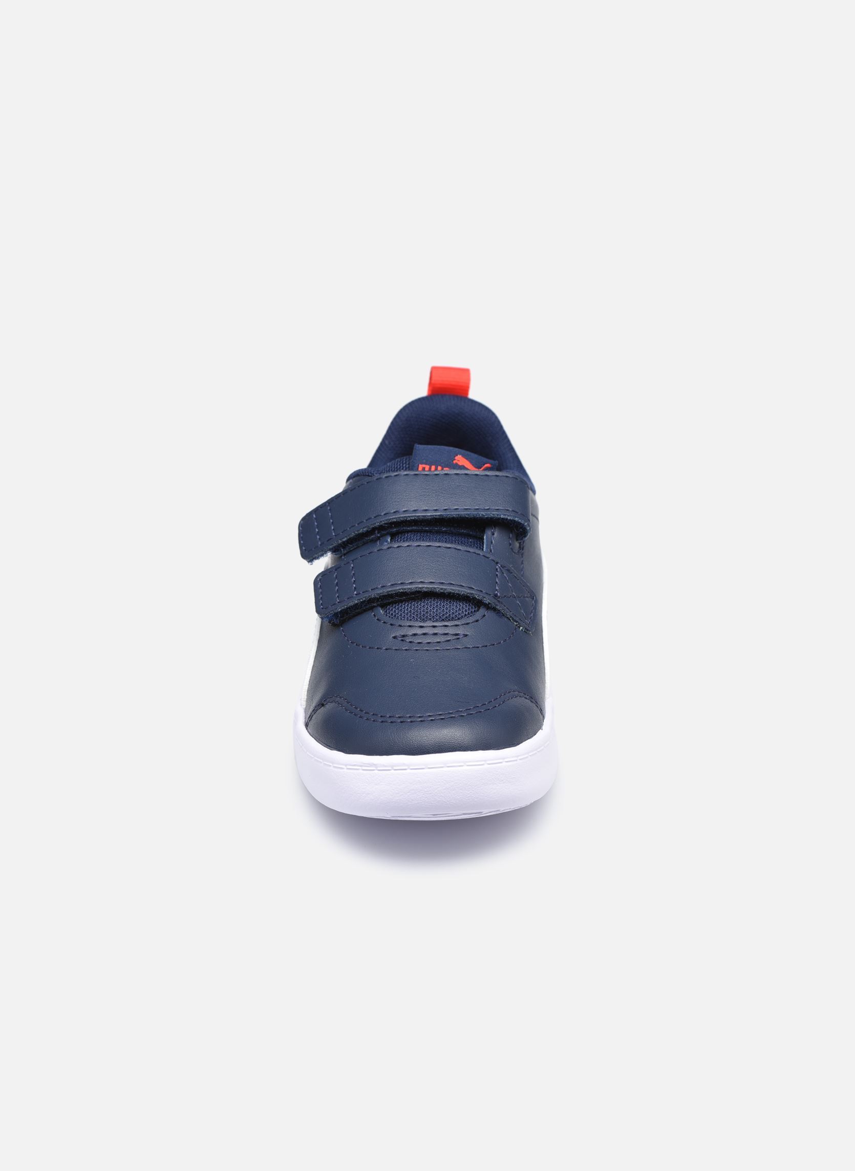 Baskets basses Inf Courtflex V2 bleu Puma Baskets basses Inf Courtflex V2 bleu PEACOAT-HIGH RISK RED