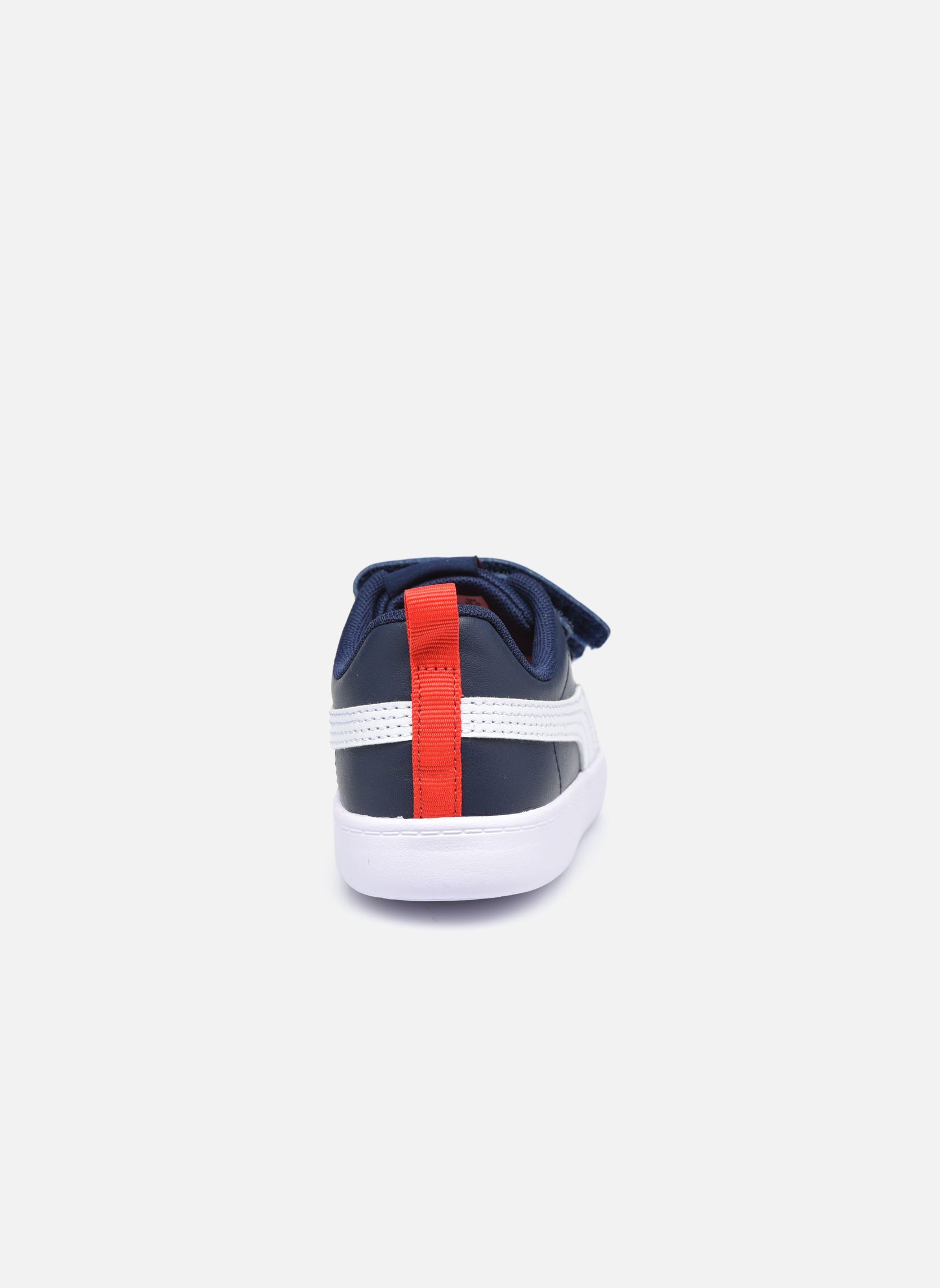 Baskets basses Inf Courtflex V2 bleu Puma Baskets basses Inf Courtflex V2 bleu PEACOAT-HIGH RISK RED