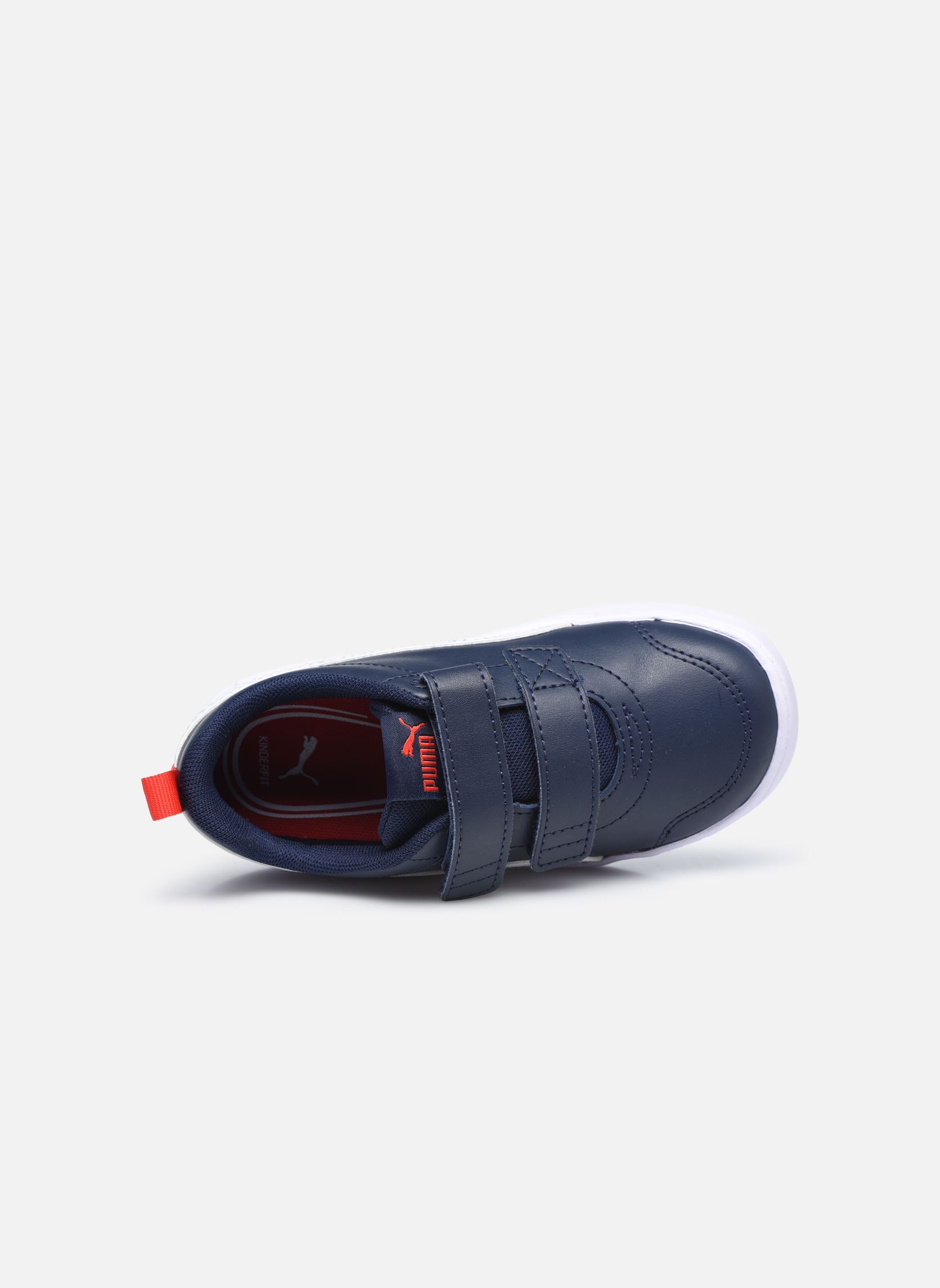Baskets basses Inf Courtflex V2 bleu Puma Baskets basses Inf Courtflex V2 bleu PEACOAT-HIGH RISK RED