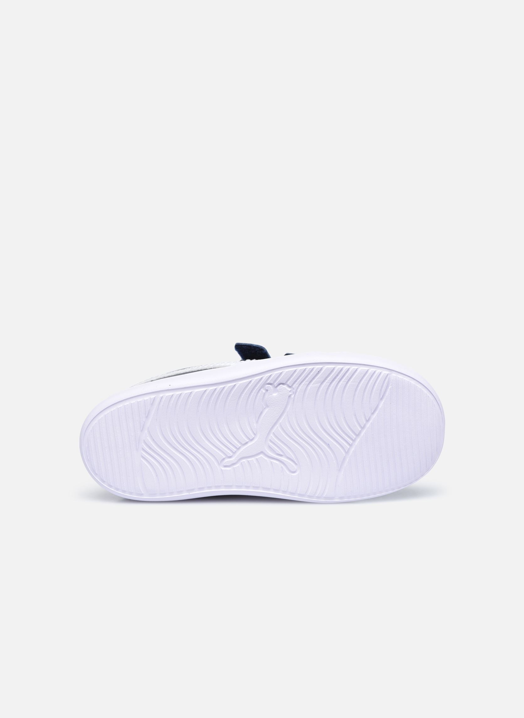 Baskets basses Inf Courtflex V2 bleu Puma Baskets basses Inf Courtflex V2 bleu PEACOAT-HIGH RISK RED