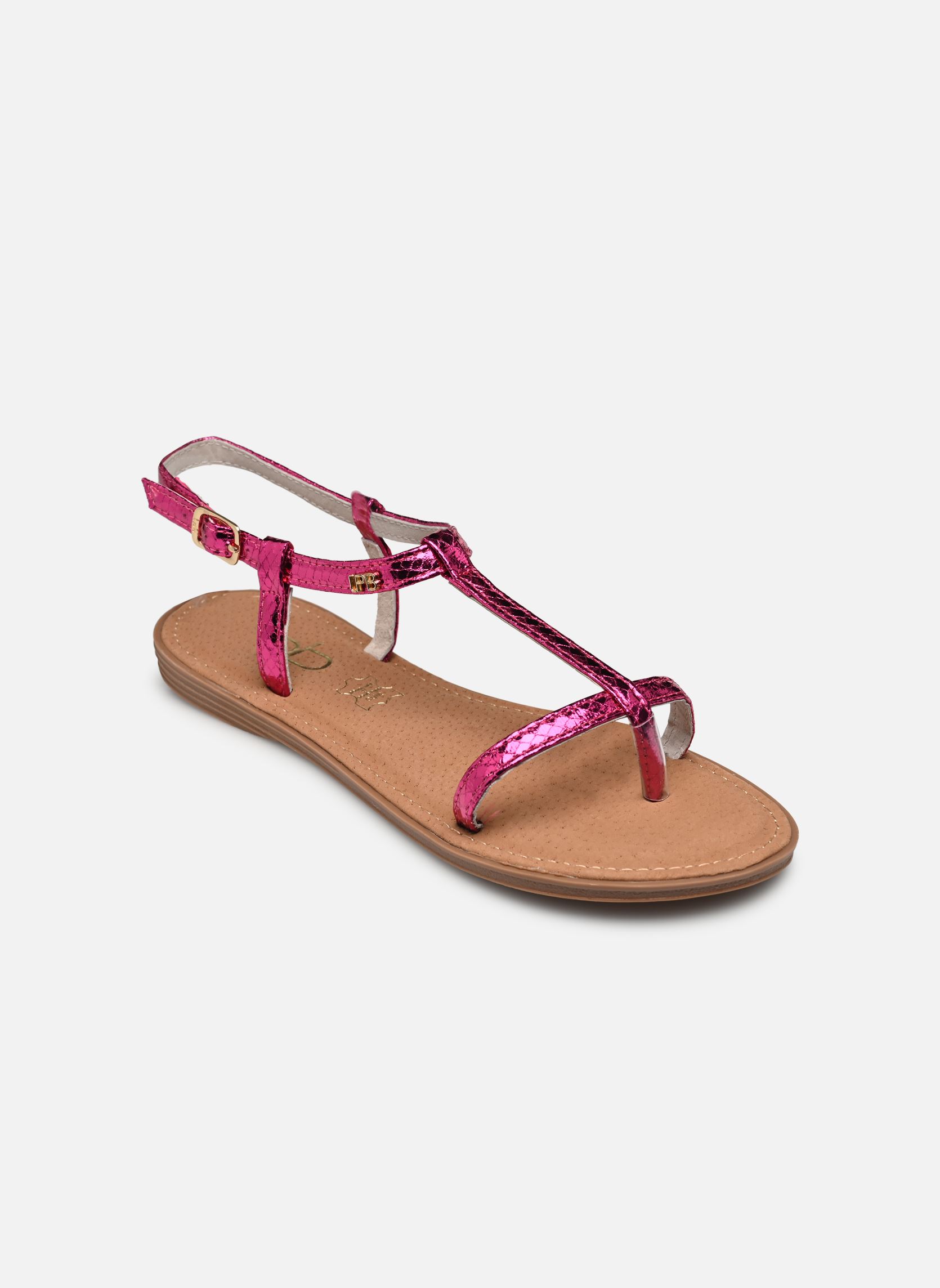 Sandalen BULLE damen rosa LPB -LES PETITES BOMBES Sandalen BULLE damen rosa Fuchsia Snake Metal