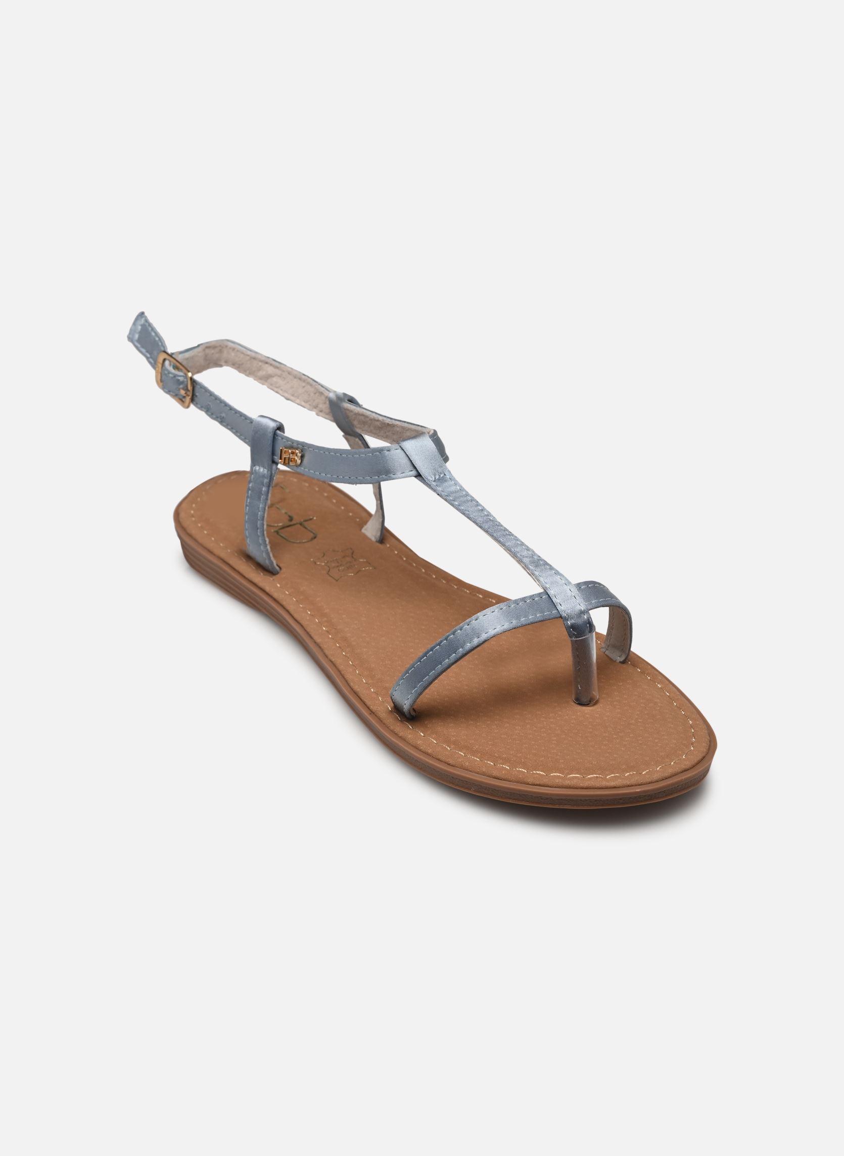 Sandalen BULLE damen blau LPB -LES PETITES BOMBES Sandalen BULLE damen blau Azur Satin
