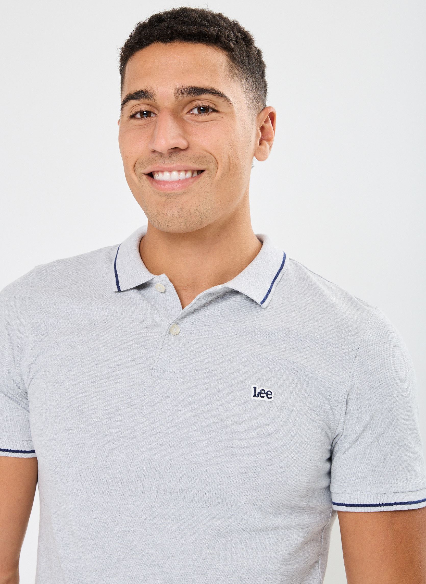 Poloshirts Pique Polo herren grau Lee Poloshirts Pique Polo herren grau SHARP GREY MELE