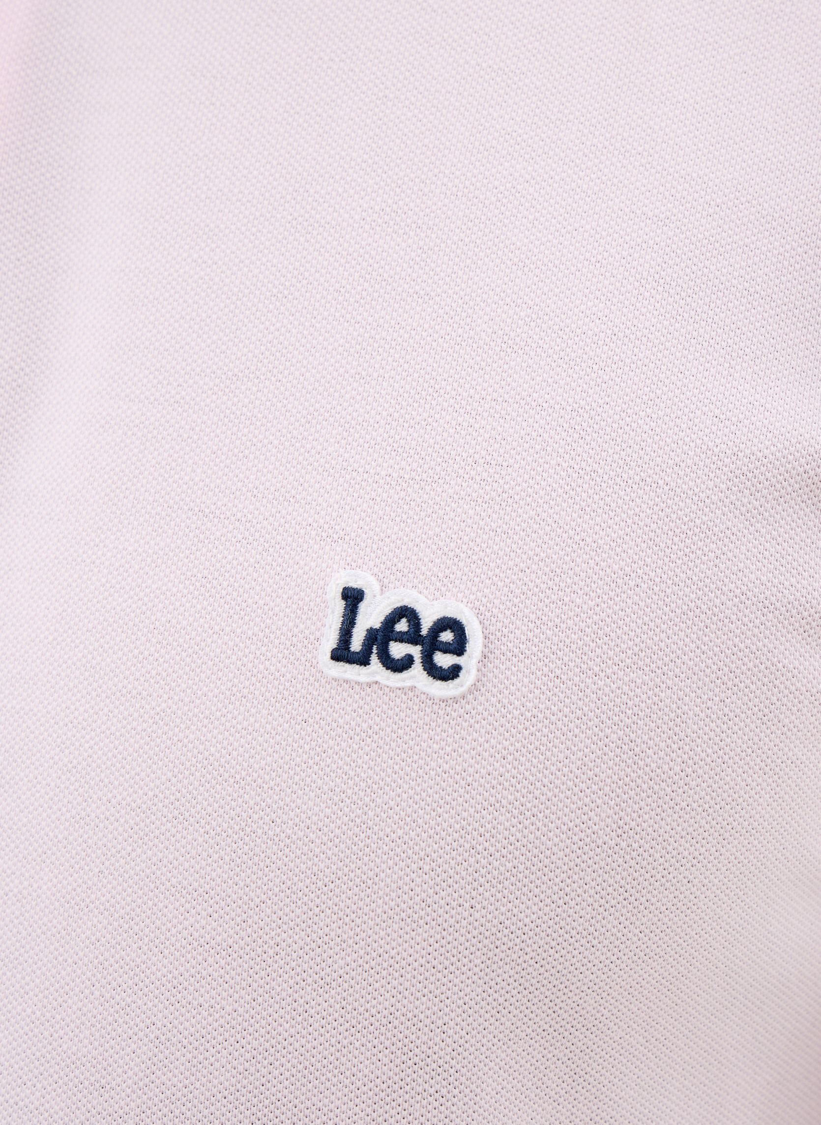 Polos Pique Polo homme rose Lee Polos Pique Polo homme rose LIGHT ICY PINK