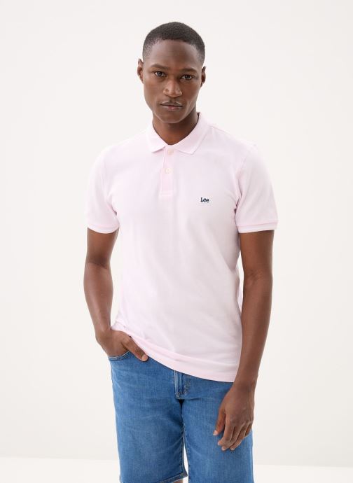Lee Polo's Pique Polo heren roze