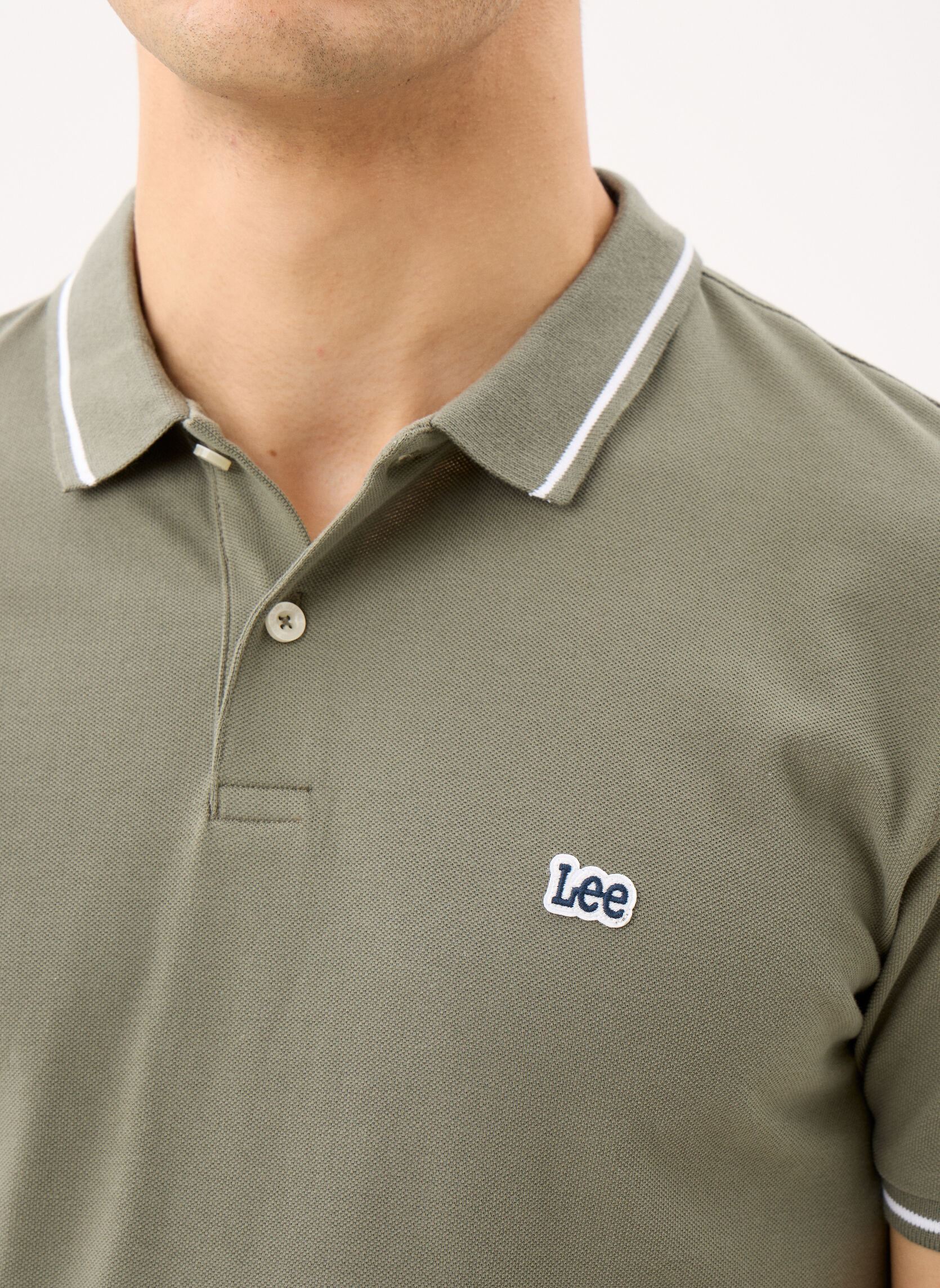 Poloshirts Pique Polo herren grün Lee Poloshirts Pique Polo herren grün LICHEN OLIVE