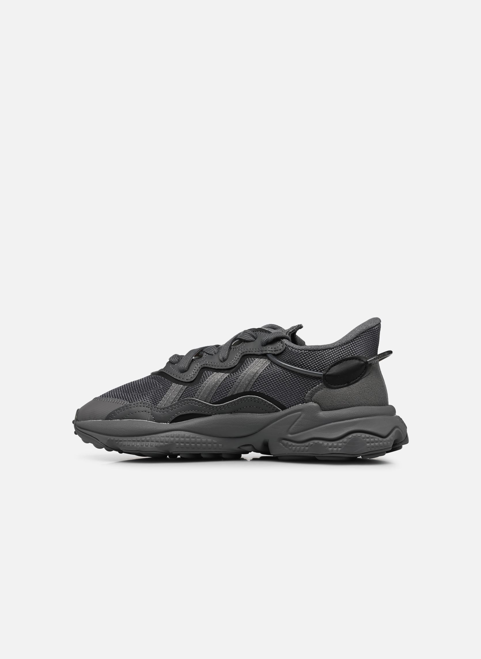 Niedrige Sneaker Ozweego J grau adidas originals Niedrige Sneaker Ozweego J grau Grefou/Grefiv/Grefou
