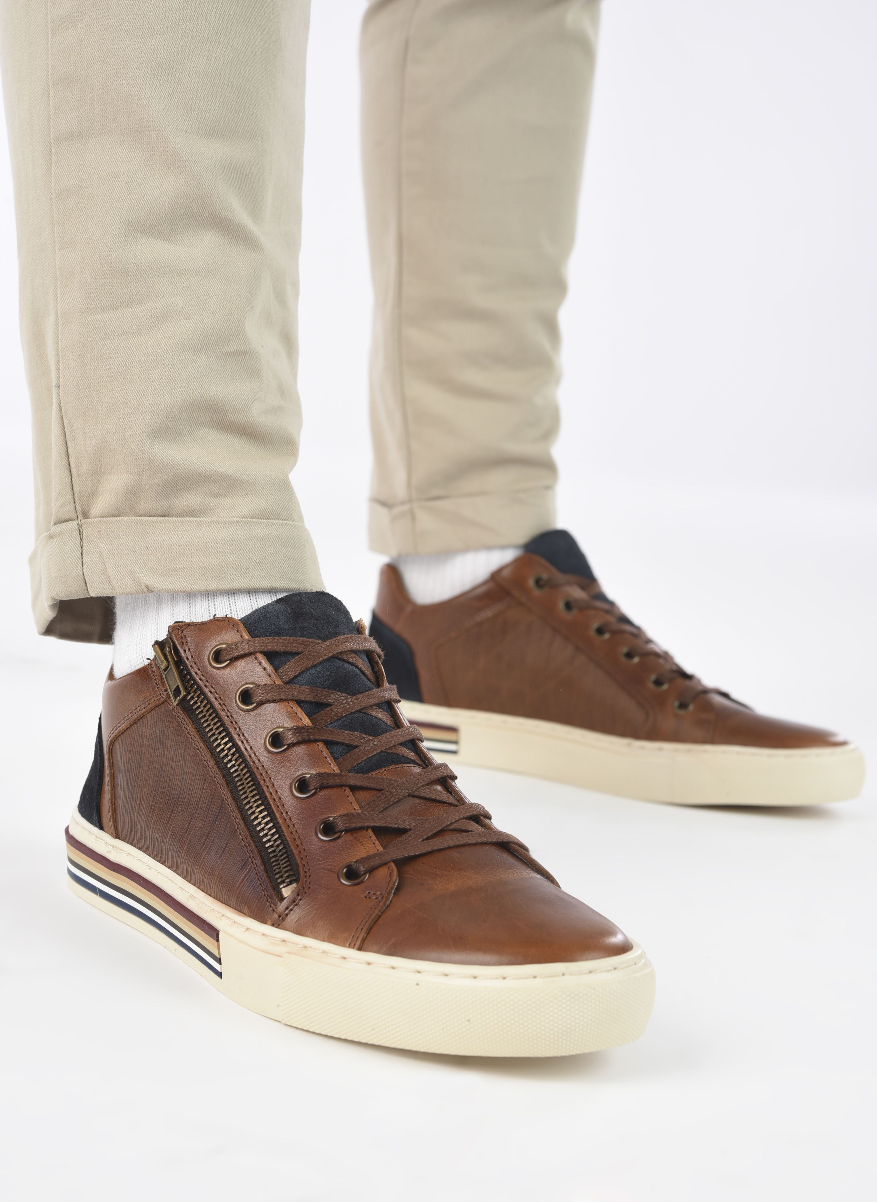 Niedrige Sneaker WALCOOL herren braun Marvin&Co Niedrige Sneaker WALCOOL herren braun Cognac