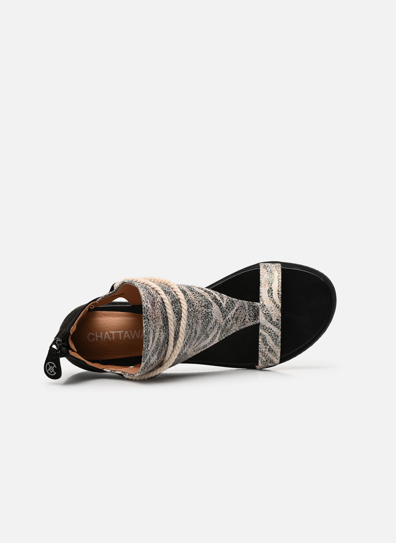 Sandalen JOY dames zwart Chattawak Sandalen JOY dames zwart zebra