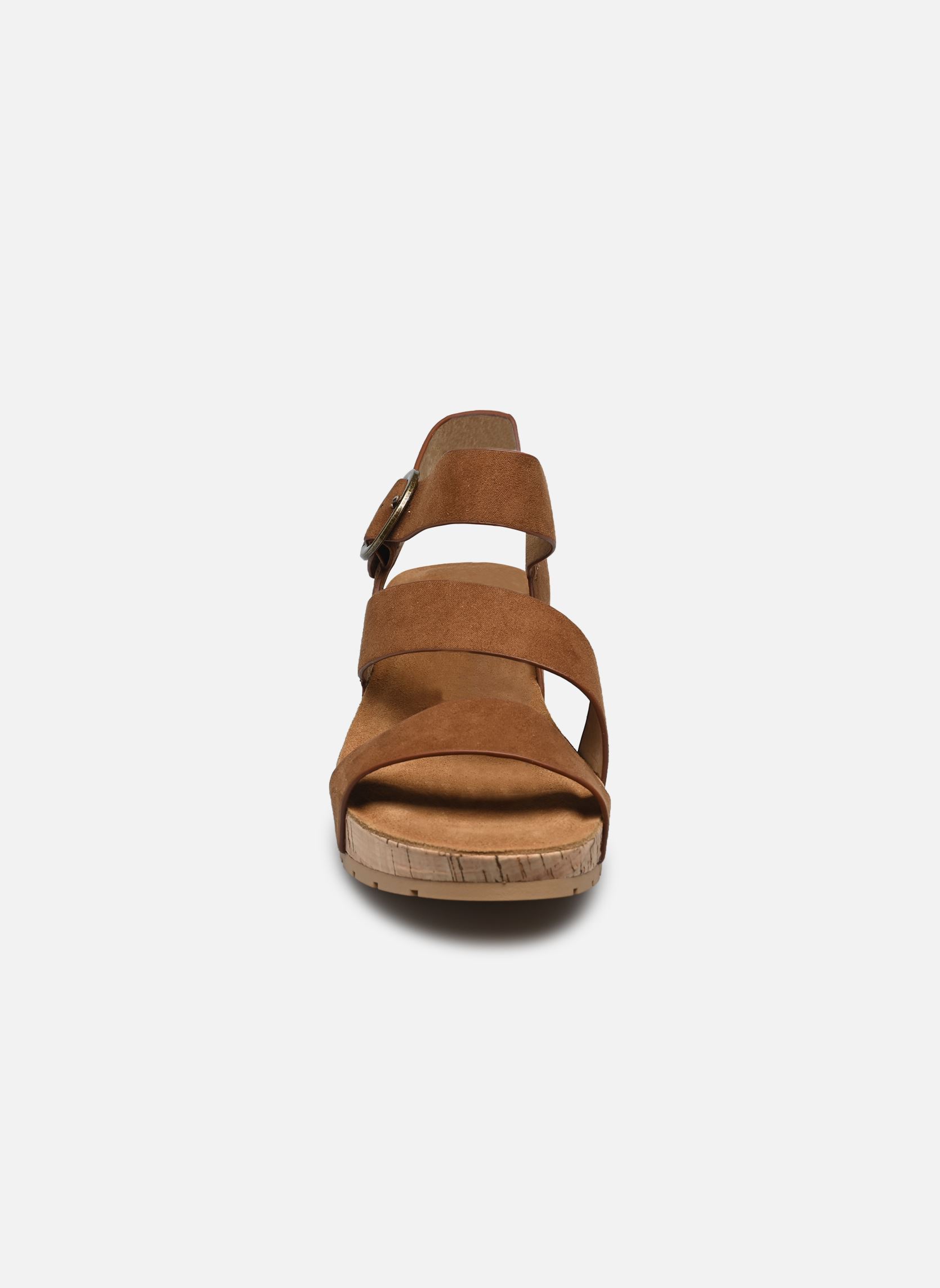 Sandalias y plataformas de cuña LILOU mujer marrón Chattawak Sandalias y plataformas de cuña LILOU mujer marrón V.CAMEL