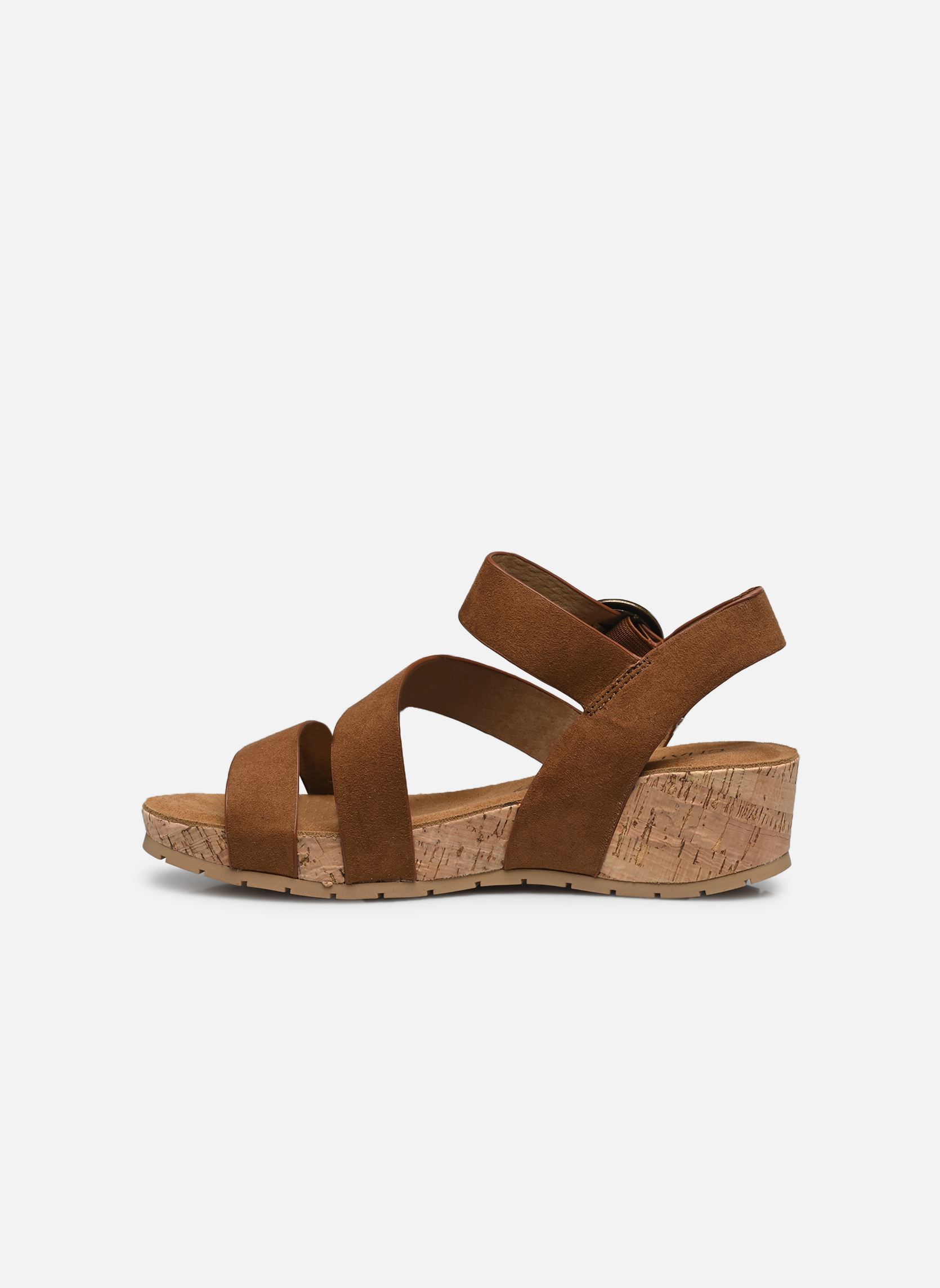 Sandalias y plataformas de cuña LILOU mujer marrón Chattawak Sandalias y plataformas de cuña LILOU mujer marrón V.CAMEL