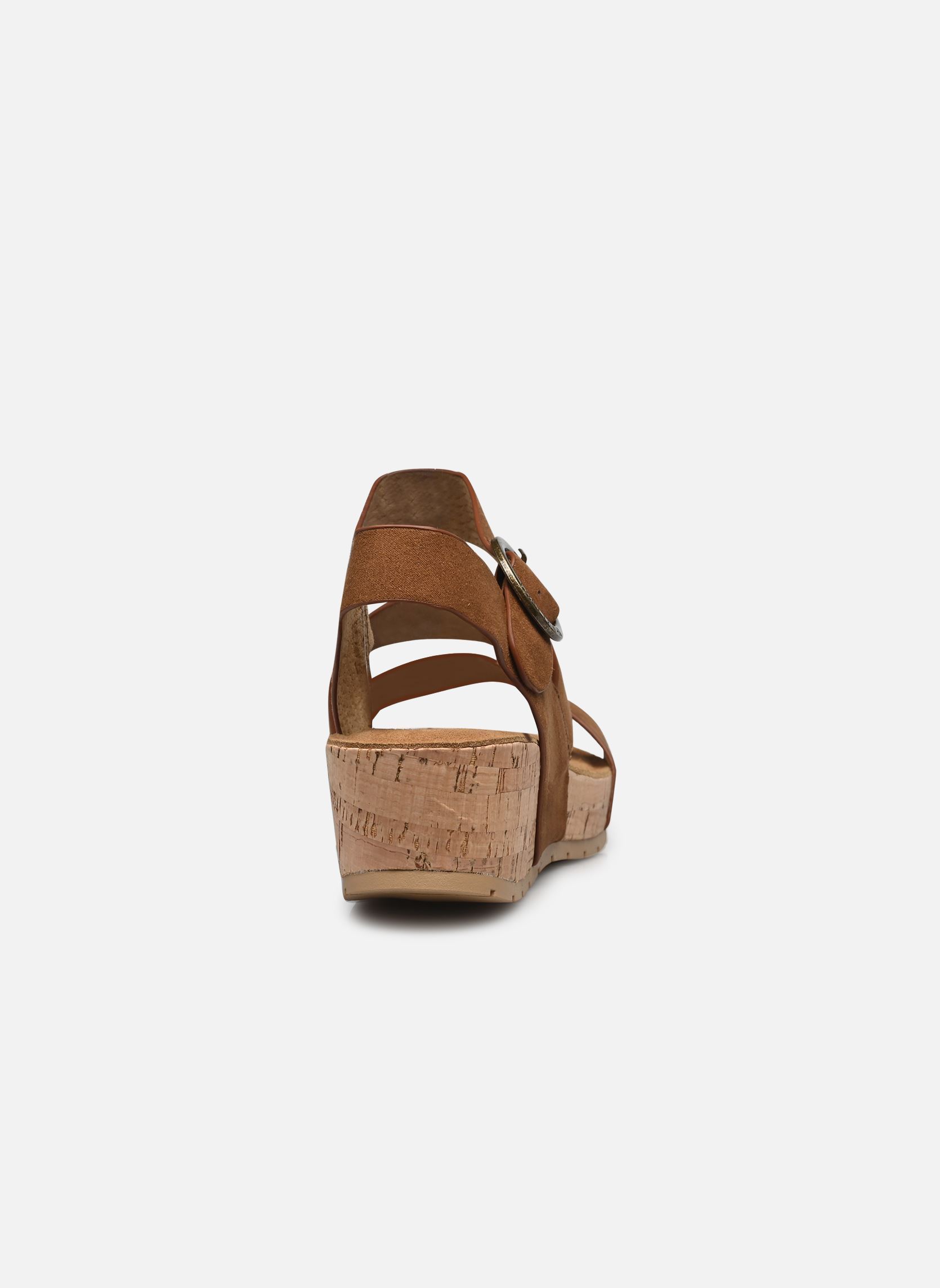 Sandalias y plataformas de cuña LILOU mujer marrón Chattawak Sandalias y plataformas de cuña LILOU mujer marrón V.CAMEL