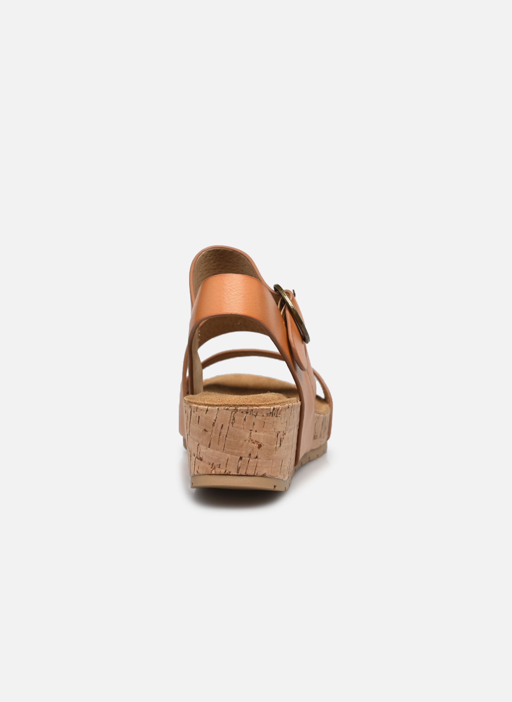 Sandales compensées et plateformes LILOU femme orange Chattawak Sandales compensées et plateformes LILOU femme orange Camel