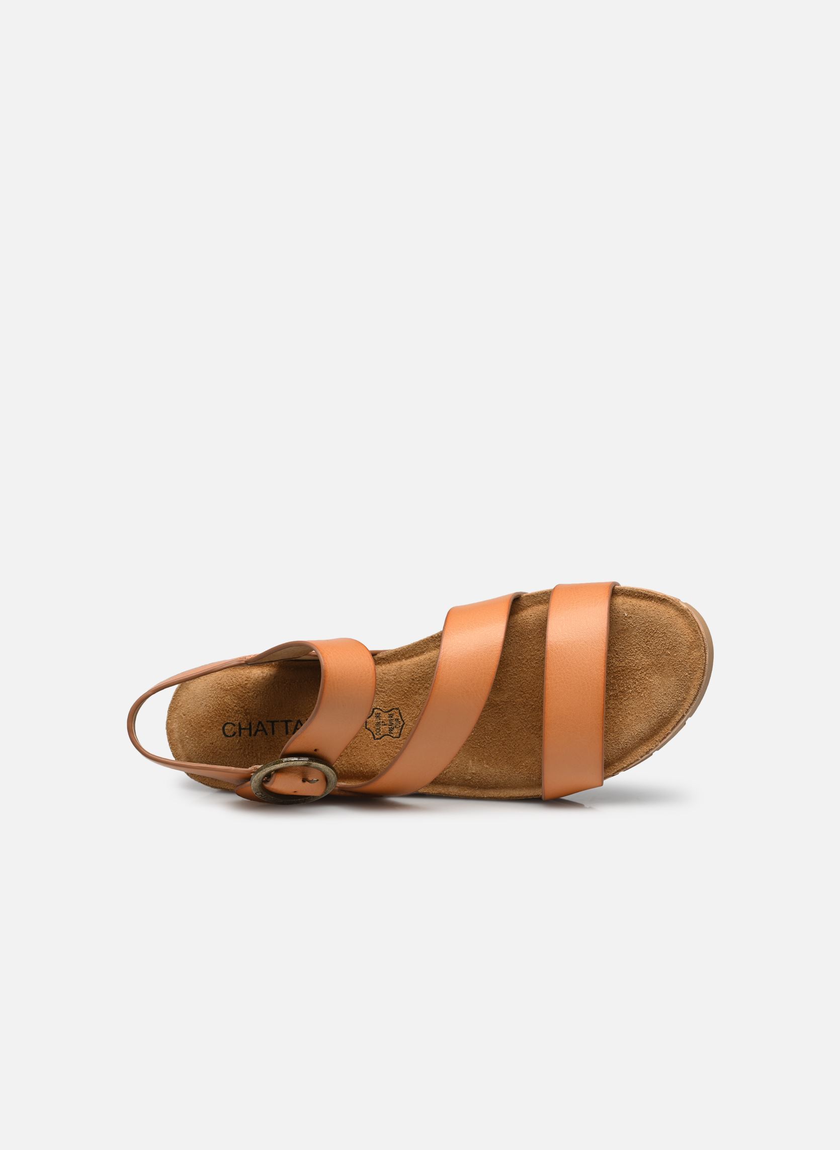 Sandales compensées et plateformes LILOU femme orange Chattawak Sandales compensées et plateformes LILOU femme orange Camel