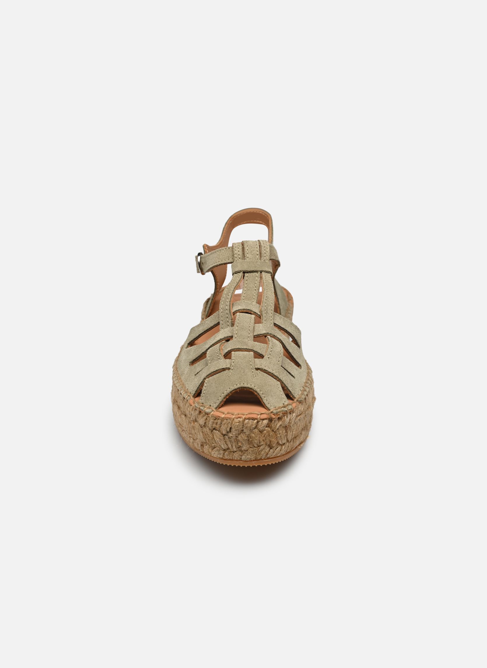 Espadrillas con zeppa e plateau Bemol donna verde Naguisa Espadrillas con zeppa e plateau Bemol donna verde OLIVE