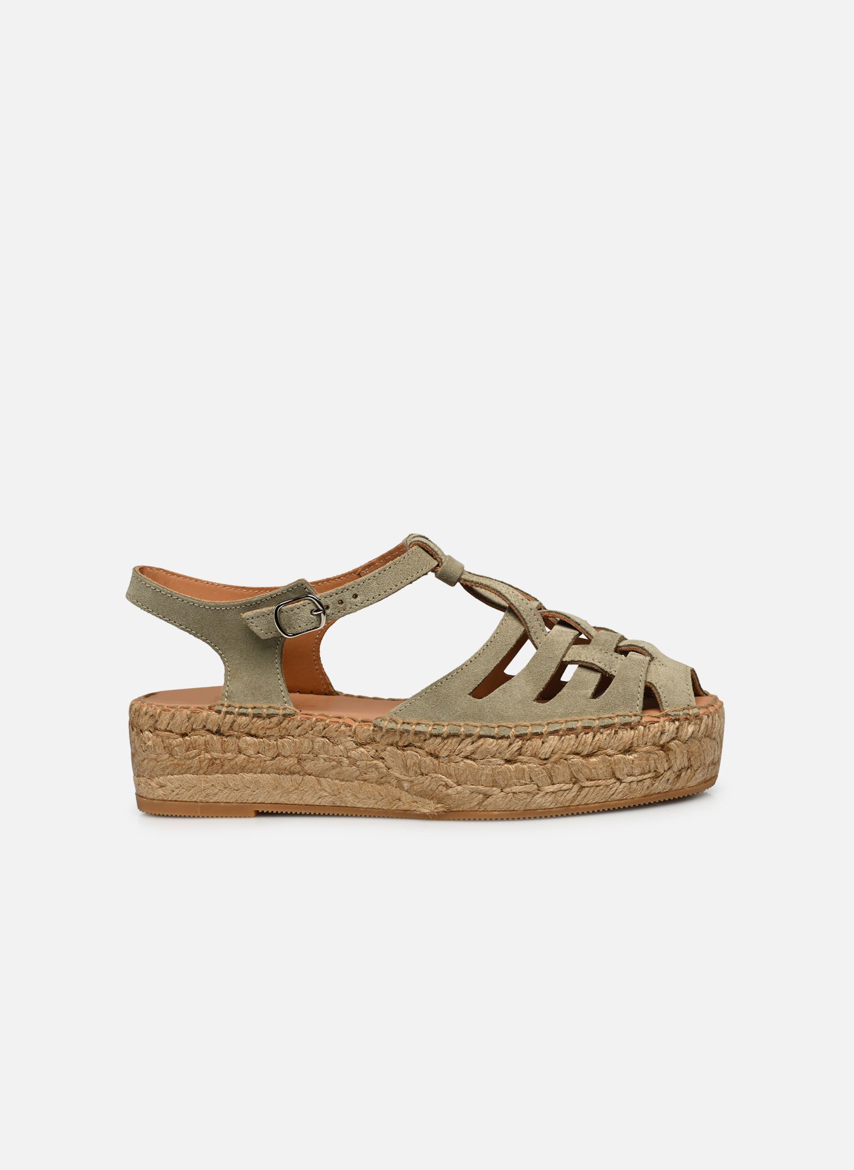 Espadrillas con zeppa e plateau Bemol donna verde Naguisa Espadrillas con zeppa e plateau Bemol donna verde OLIVE