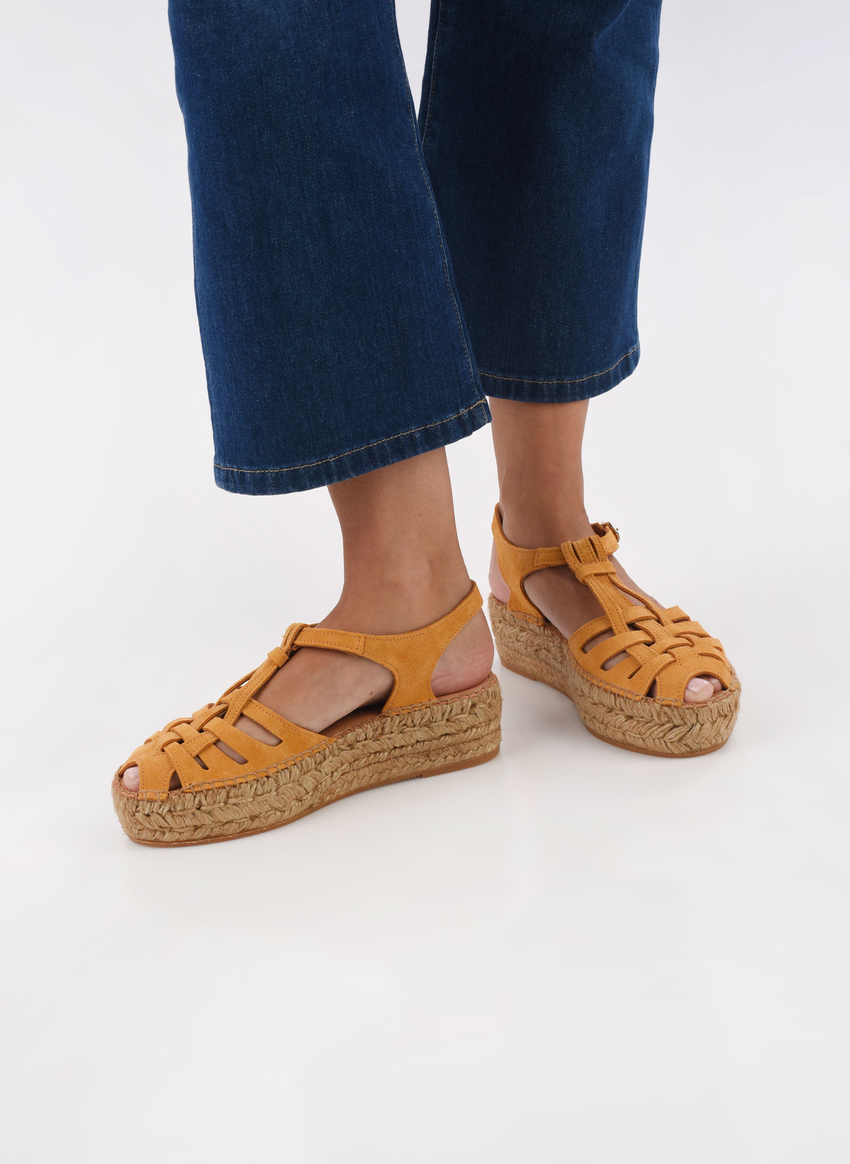 Keil- und Plateau-Espadrilles Bemol damen gelb Naguisa Keil- und Plateau-Espadrilles Bemol damen gelb MUSTARD