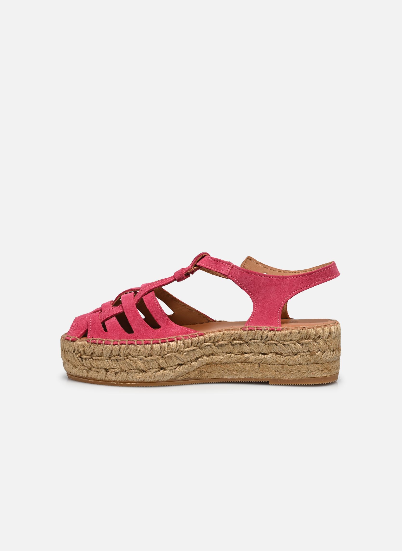 Espadrilles met sleehak en plateau Bemol dames roze Naguisa Espadrilles met sleehak en plateau Bemol dames roze FUSCHIA