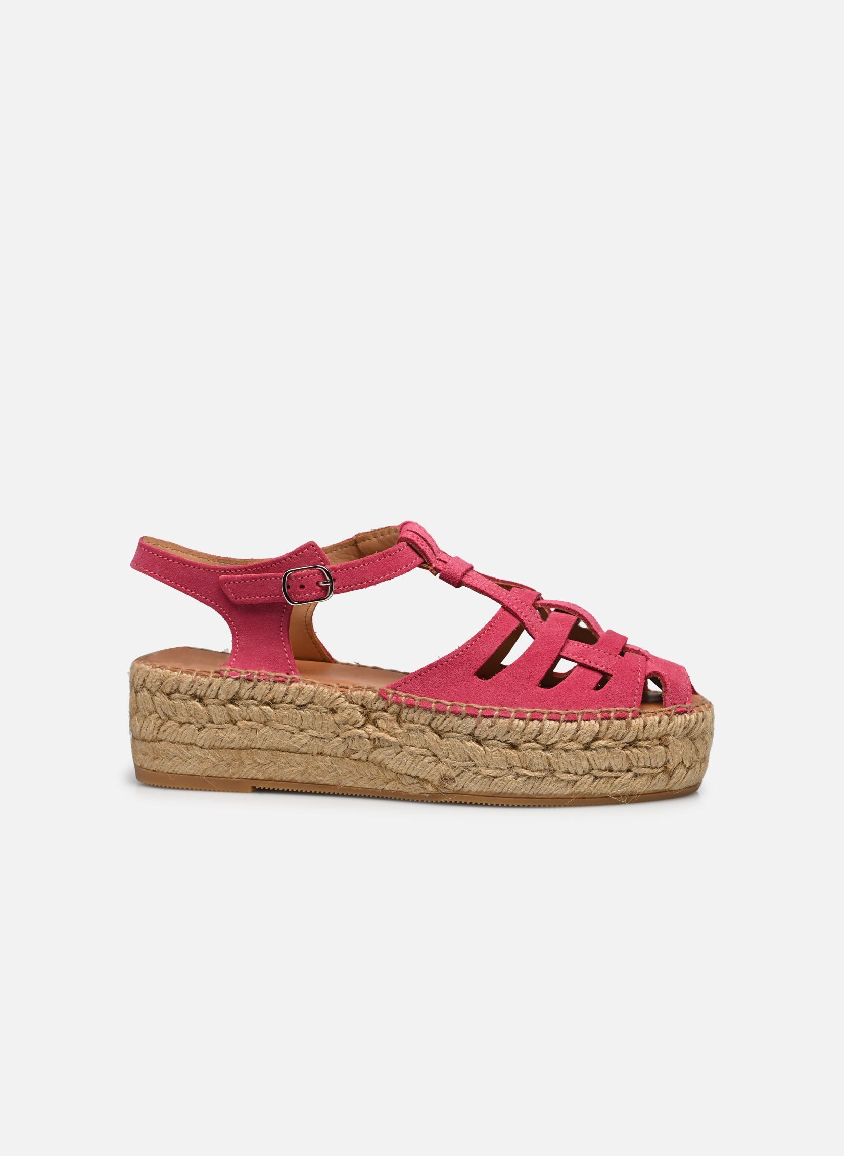Espadrilles met sleehak en plateau Bemol dames roze Naguisa Espadrilles met sleehak en plateau Bemol dames roze FUSCHIA