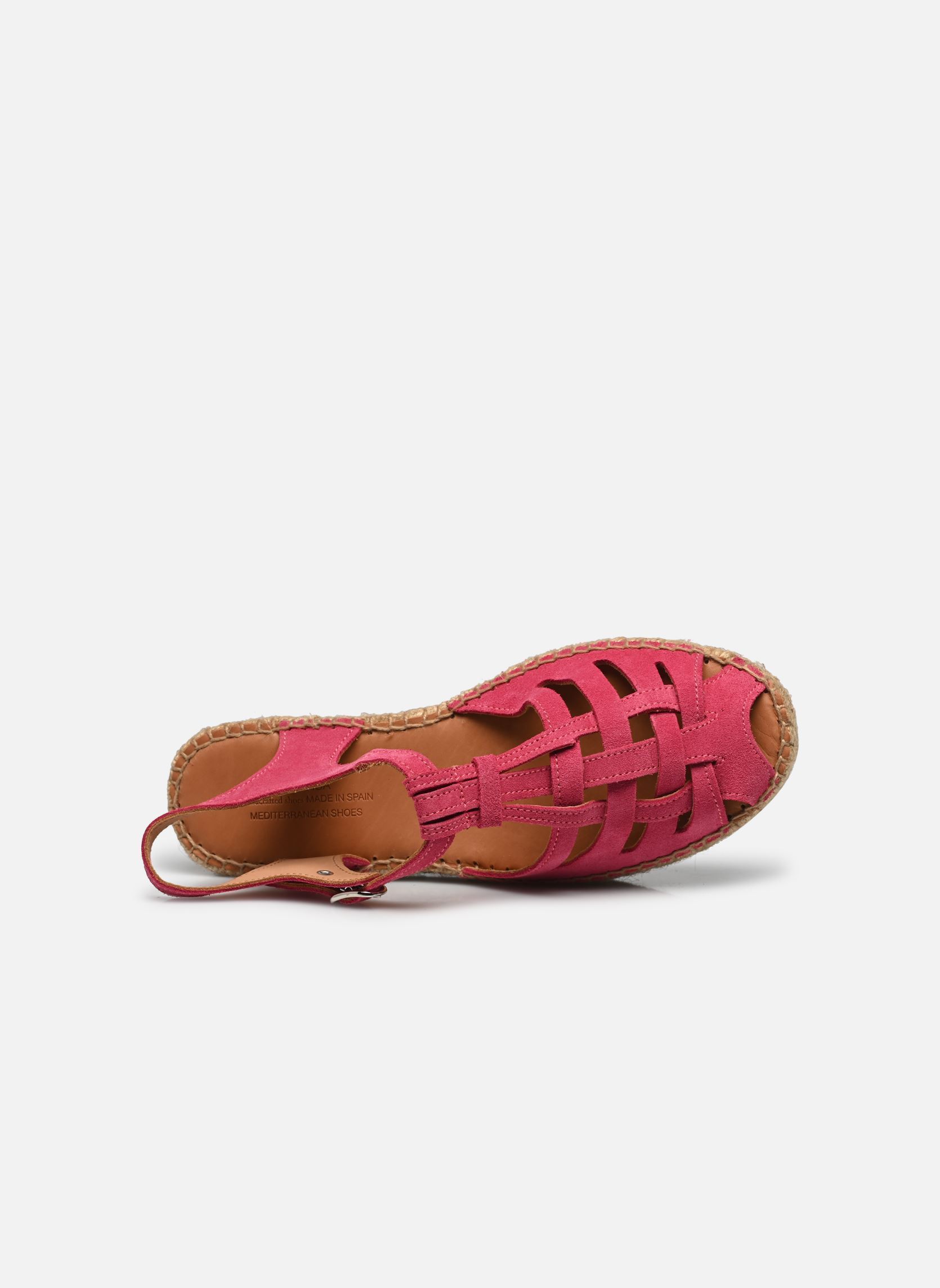 Espadrilles met sleehak en plateau Bemol dames roze Naguisa Espadrilles met sleehak en plateau Bemol dames roze FUSCHIA