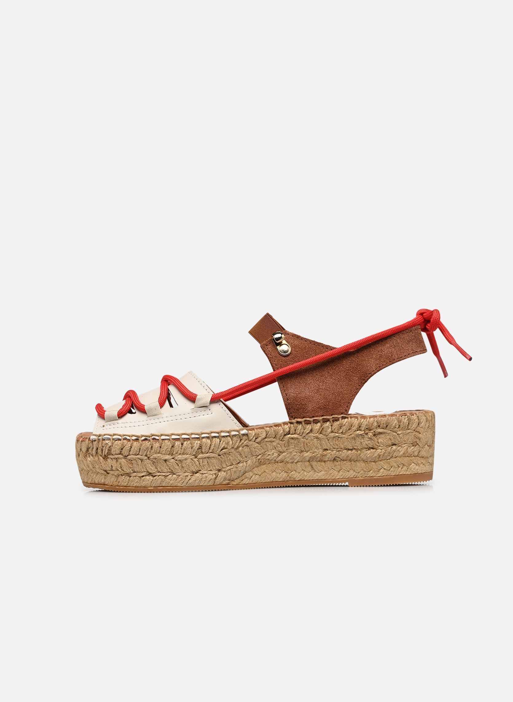 Espadrilles compensées et plateformes Cima femme beige Naguisa Espadrilles compensées et plateformes Cima femme beige ECRU BROWN