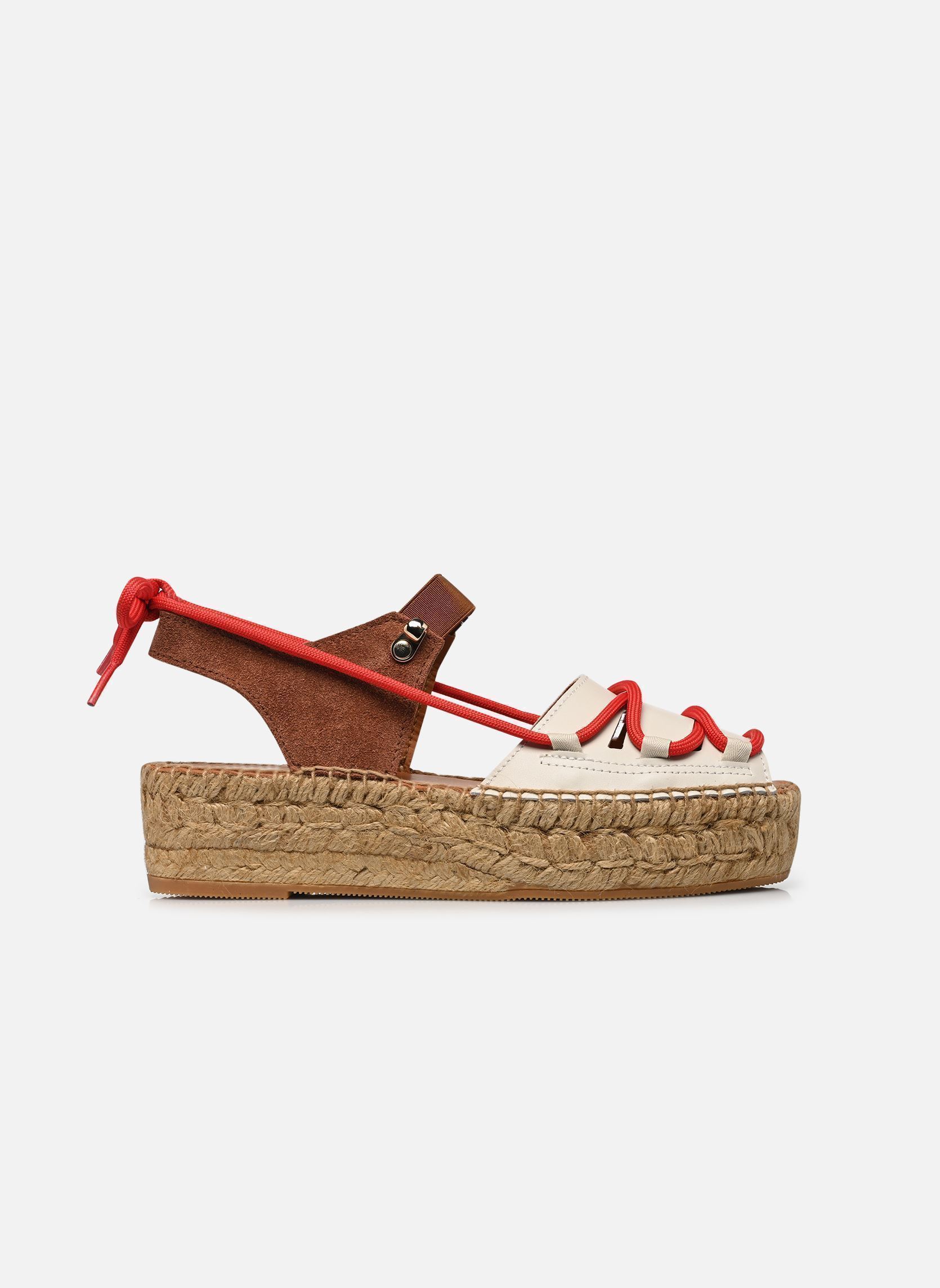 Espadrilles compensées et plateformes Cima femme beige Naguisa Espadrilles compensées et plateformes Cima femme beige ECRU BROWN