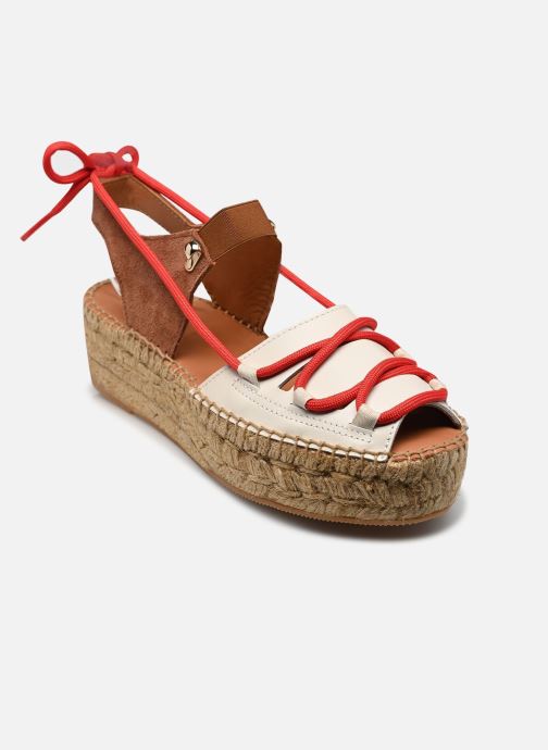 Naguisa Keil- und Plateau-Espadrilles Cima damen beige
