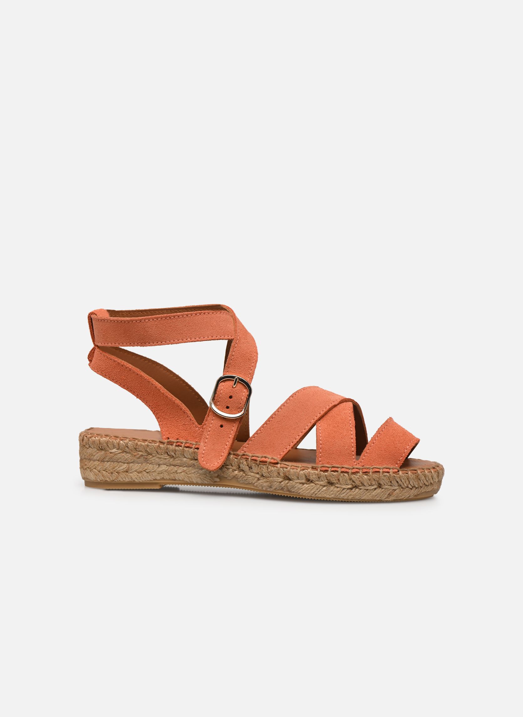 Flache Espadrilles Borda damen orange Naguisa Flache Espadrilles Borda damen orange CORAL