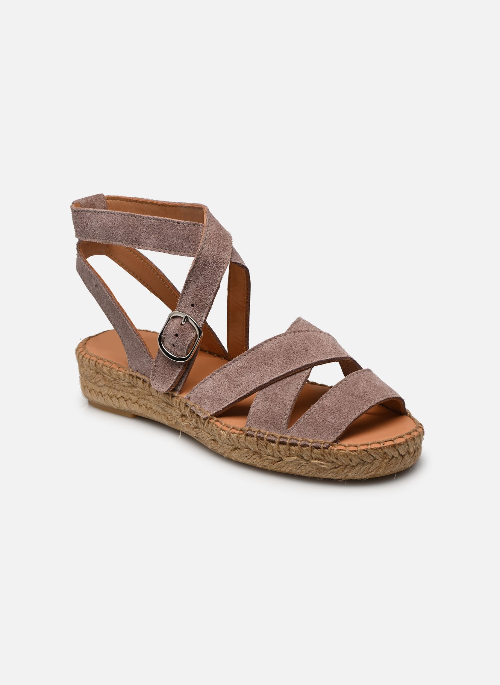 Platte espadrilles Borda dames roze Naguisa Platte espadrilles Borda dames roze PINK