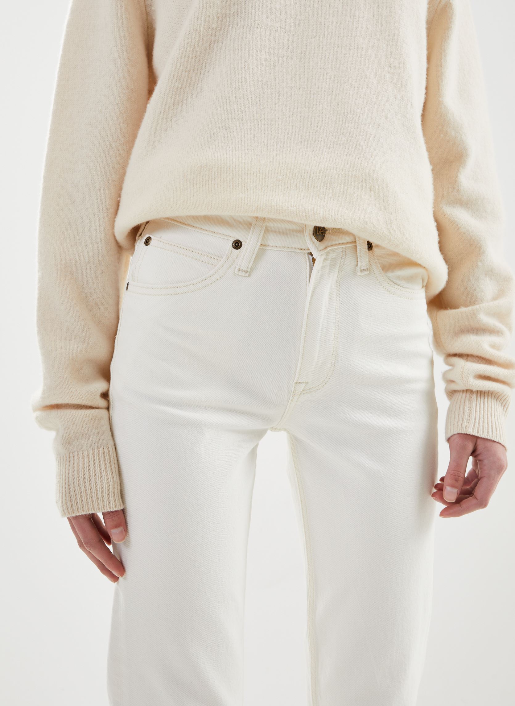 Jeans mom Carol femme blanc Lee Jeans mom Carol femme blanc CONCRETE WHITE