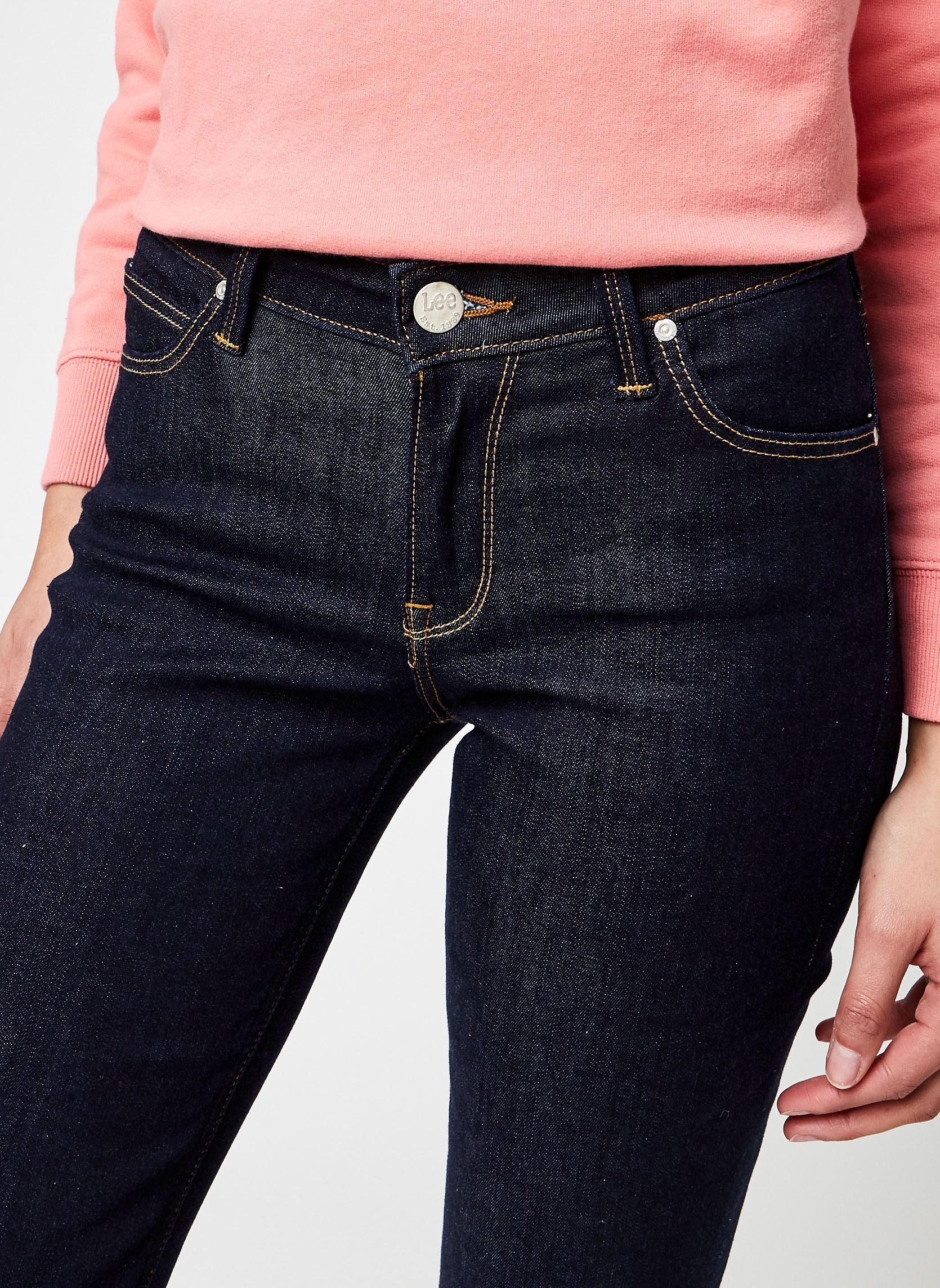 Rechte jeans / Straight Leg Jeans Marion Straight dames blauw Lee Rechte jeans / Straight Leg Jeans Marion Straight dames blauw RINSE