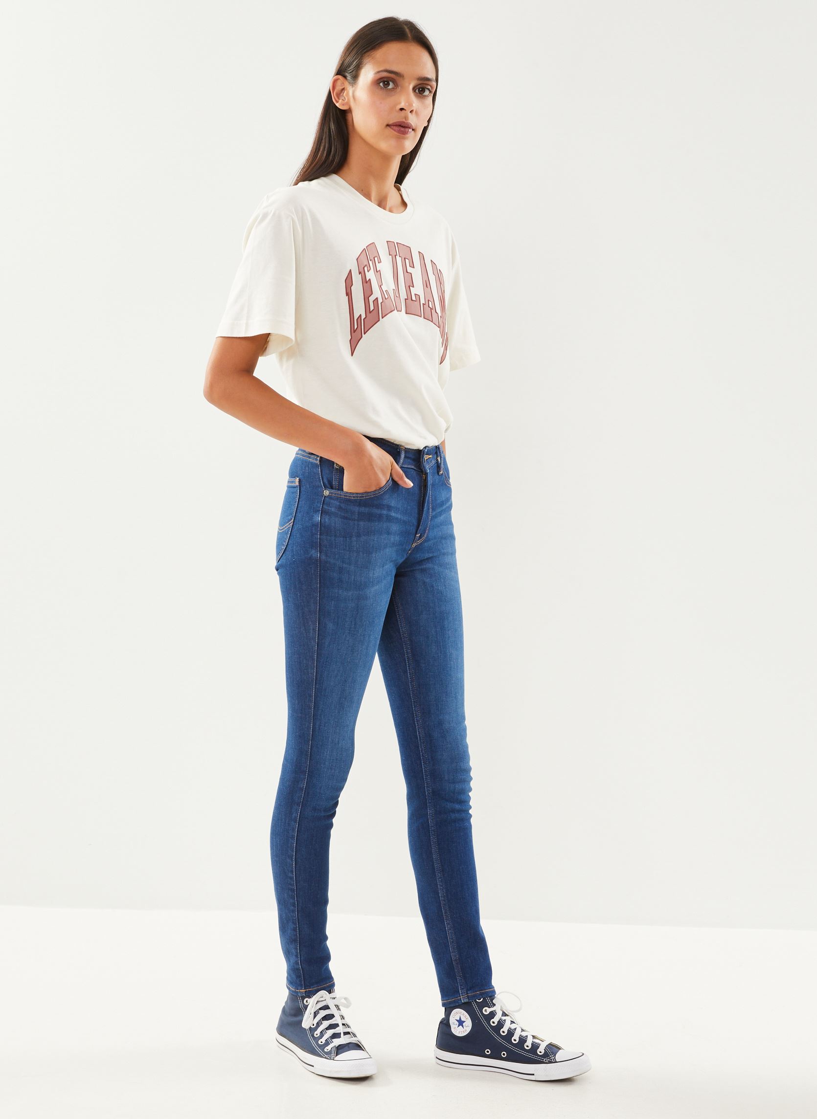 Jeans slim et skinny Scarlett High femme bleu Lee Jeans slim et skinny Scarlett High femme bleu NIGHT SKY