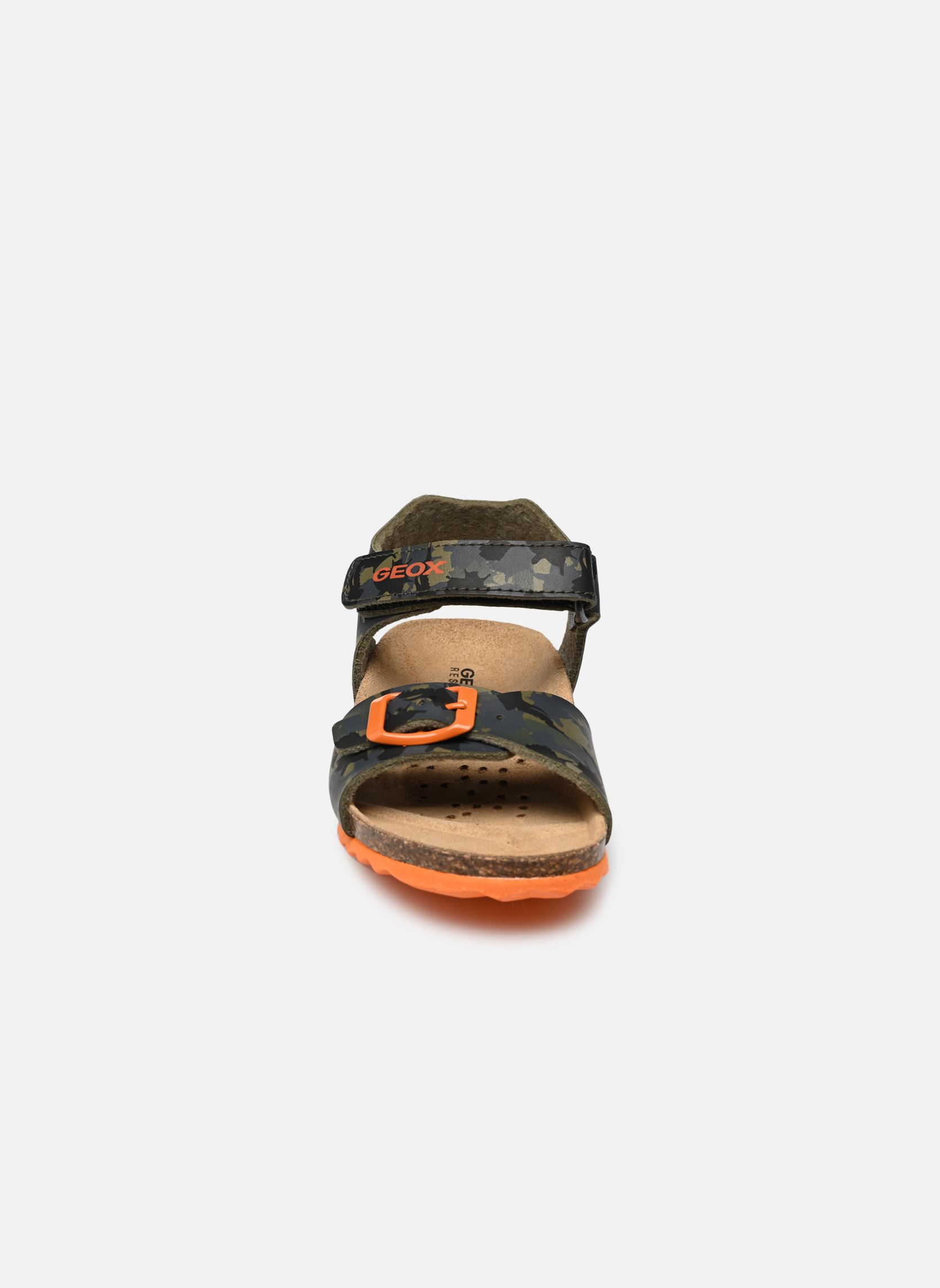 Sandales B Sandal Chalki Boy C garçon vert Geox Sandales B Sandal Chalki Boy C garçon vert Military/orange