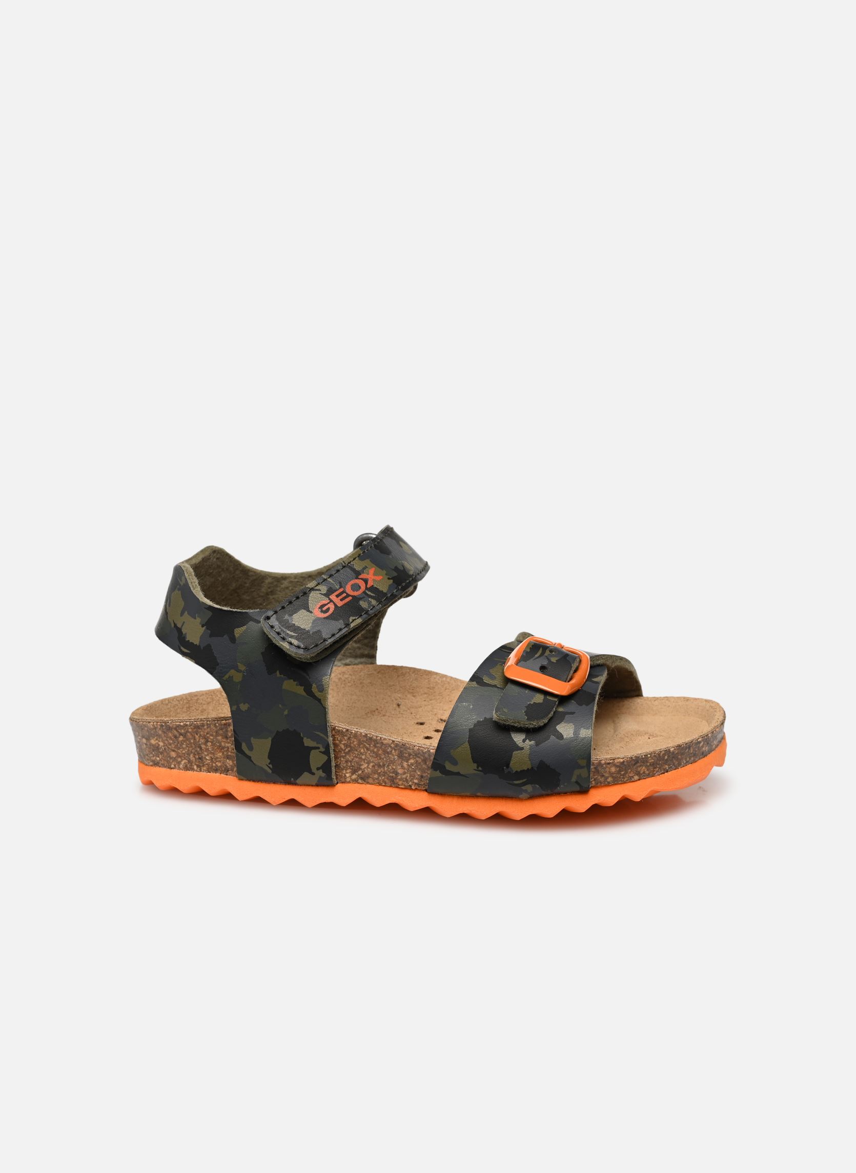 Sandales B Sandal Chalki Boy C garçon vert Geox Sandales B Sandal Chalki Boy C garçon vert Military/orange