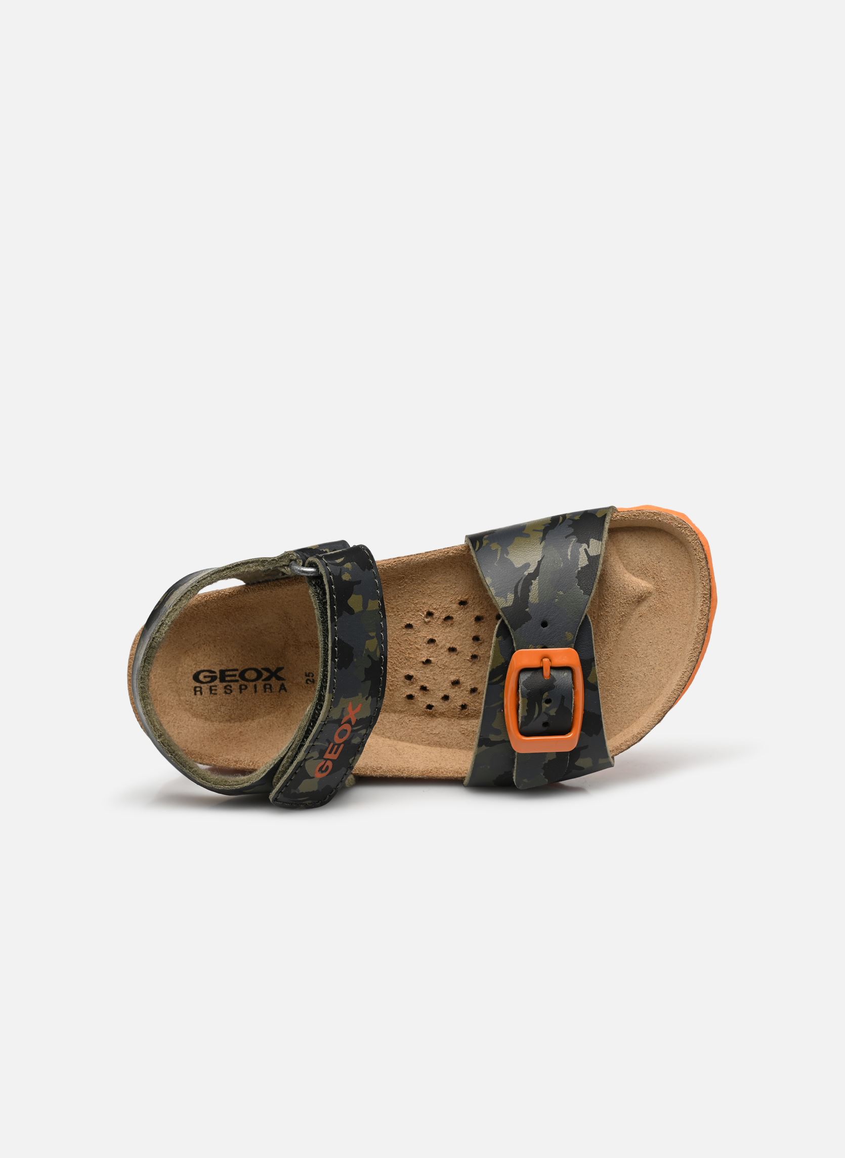 Sandales B Sandal Chalki Boy C garçon vert Geox Sandales B Sandal Chalki Boy C garçon vert Military/orange