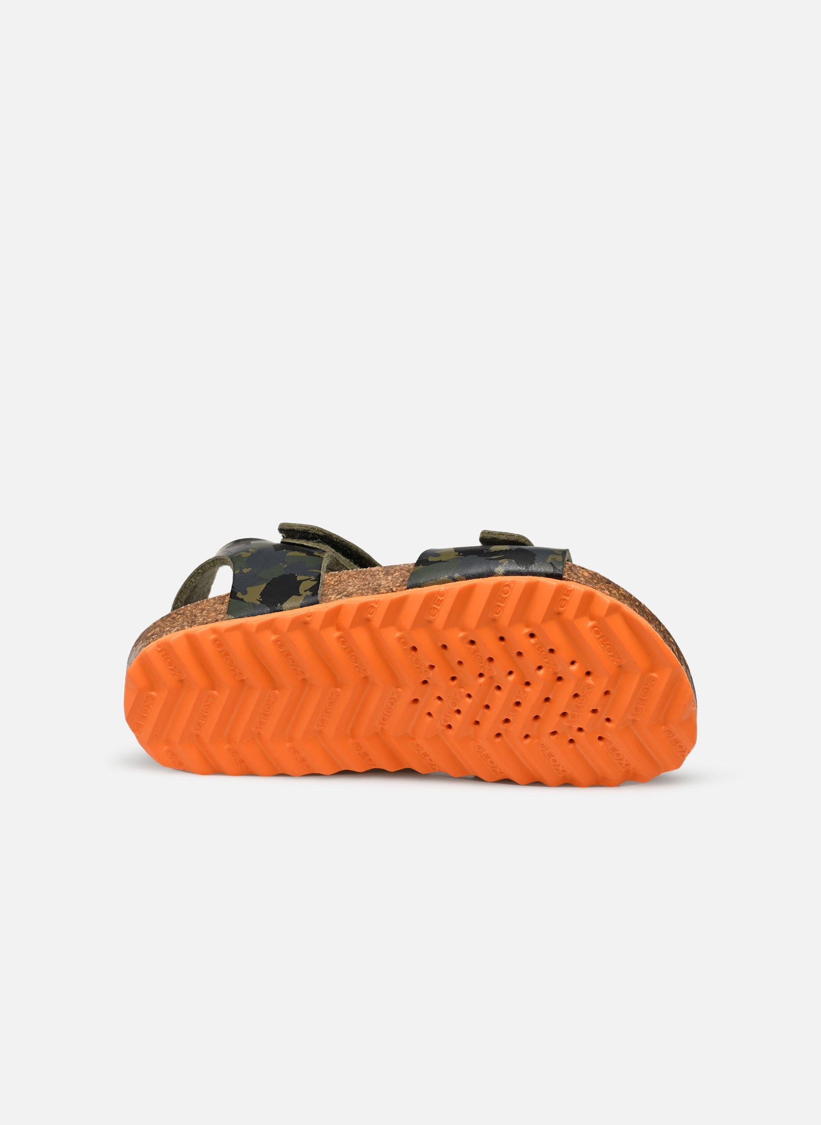 Sandales B Sandal Chalki Boy C garçon vert Geox Sandales B Sandal Chalki Boy C garçon vert Military/orange
