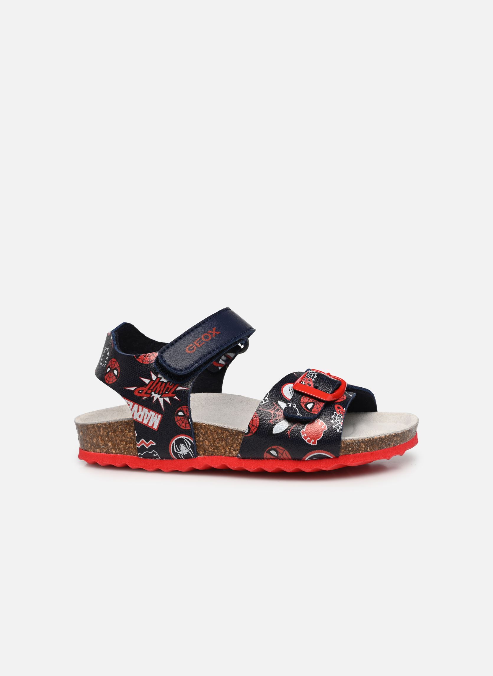 Sandales B Sandal Chalki Boy C bleu Geox Sandales B Sandal Chalki Boy C bleu Bleu marine Rouge foncé