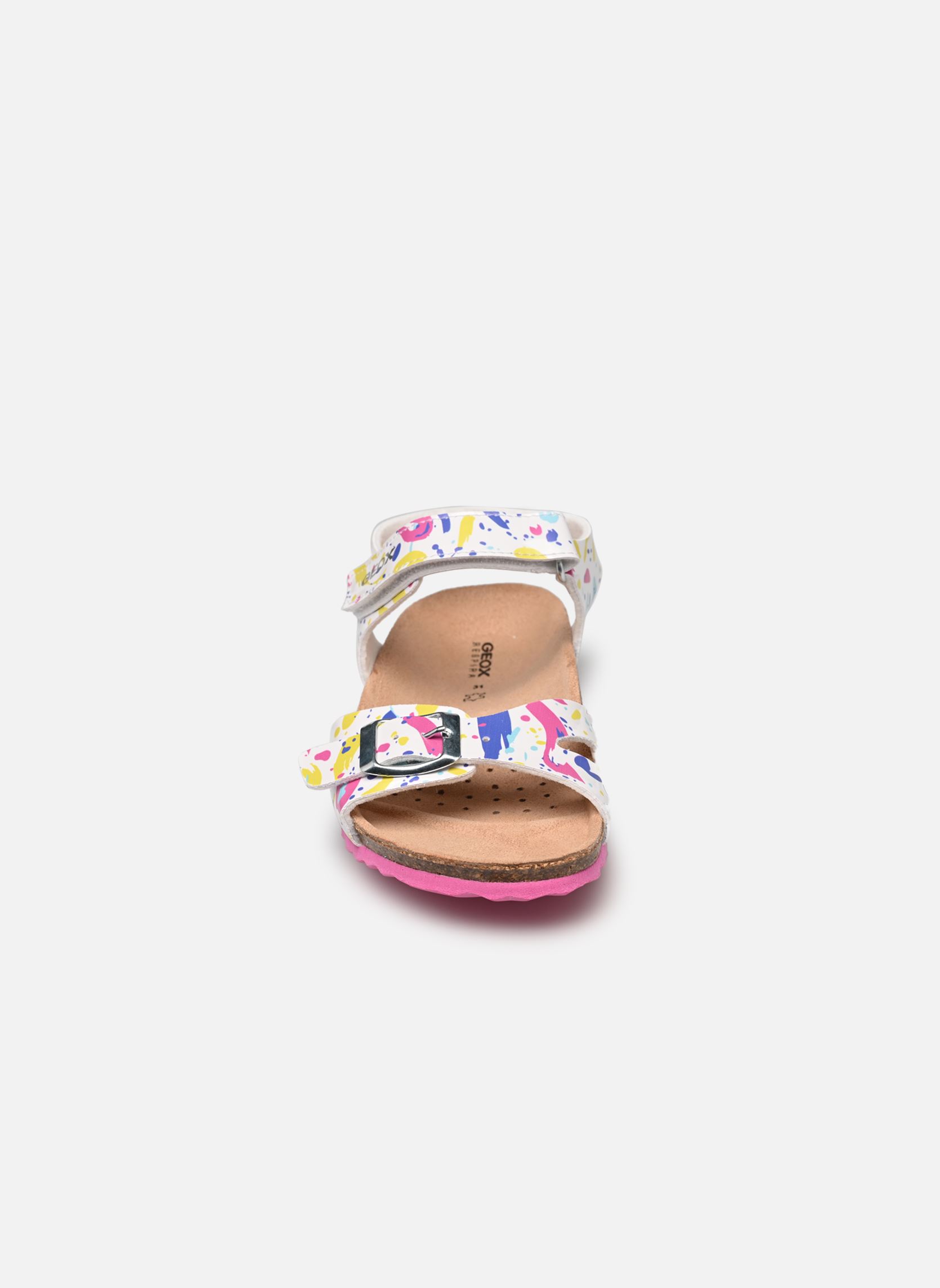 Sandalias J Adriel Girl J028MC niña multicolor Geox Sandalias J Adriel Girl J028MC niña multicolor Blanc / Fuchsia