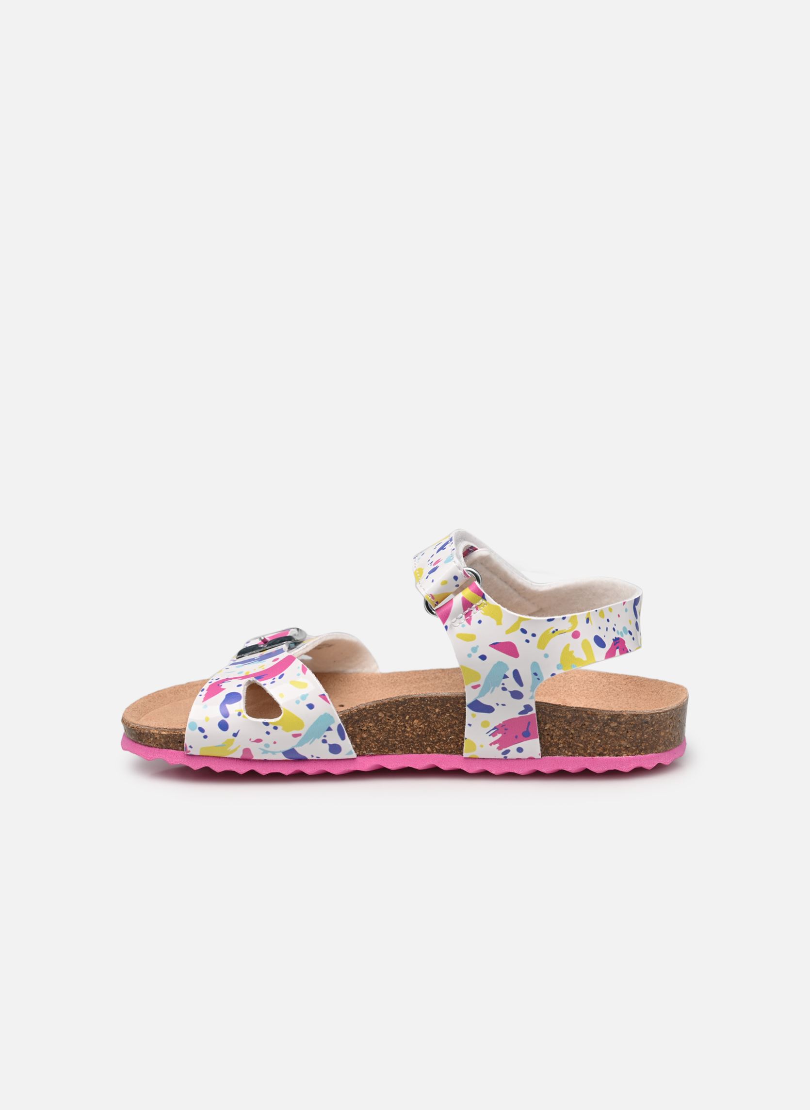 Sandalias J Adriel Girl J028MC niña multicolor Geox Sandalias J Adriel Girl J028MC niña multicolor Blanc / Fuchsia