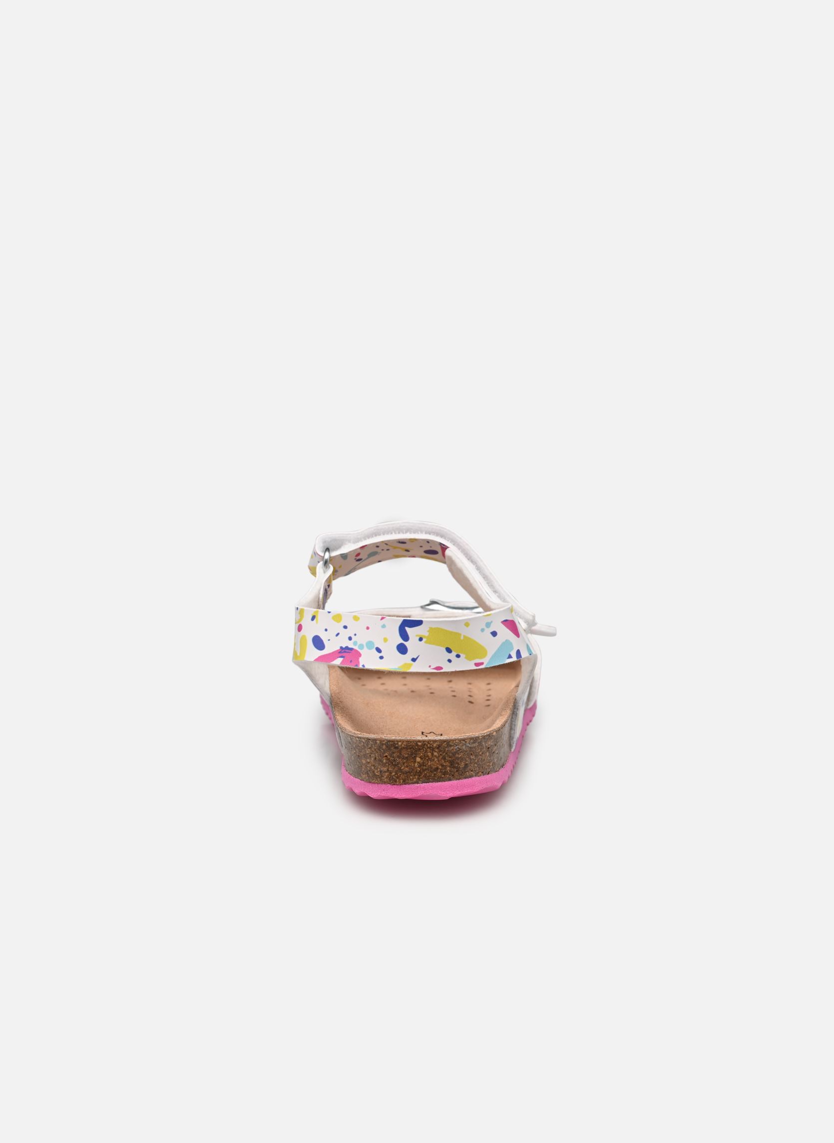 Sandalias J Adriel Girl J028MC niña multicolor Geox Sandalias J Adriel Girl J028MC niña multicolor Blanc / Fuchsia