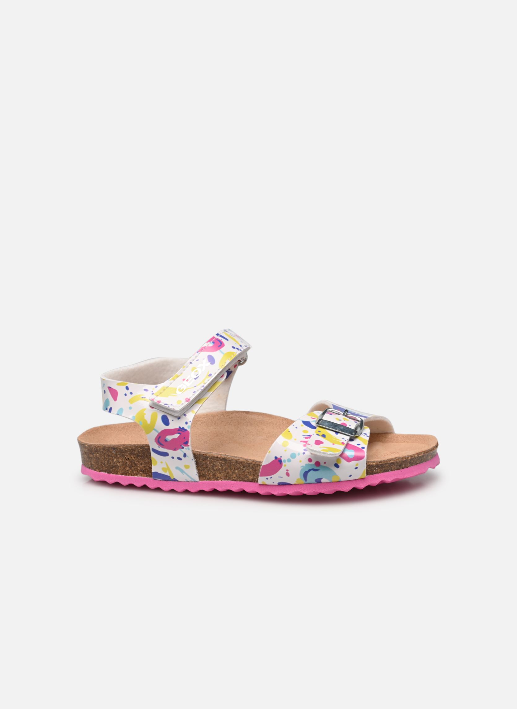 Sandalias J Adriel Girl J028MC niña multicolor Geox Sandalias J Adriel Girl J028MC niña multicolor Blanc / Fuchsia